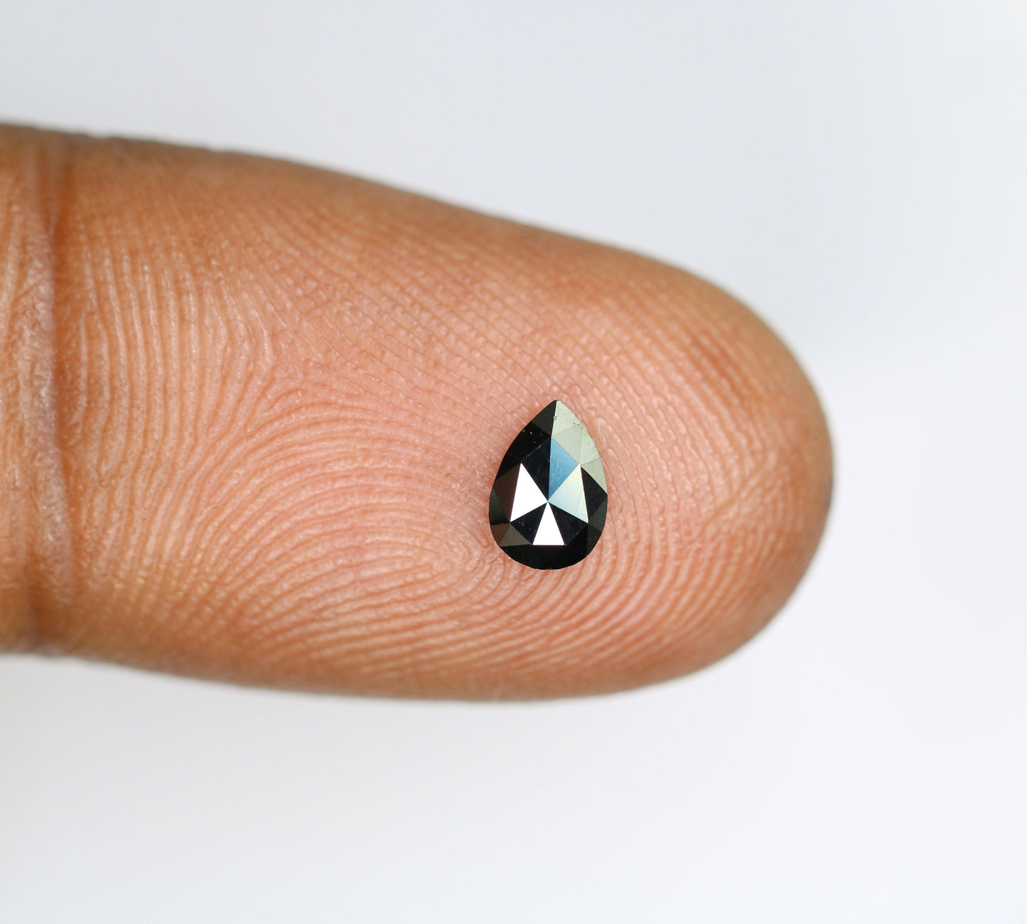 0.29 CT Loose Pear Salt and Pepper Black Diamond | Ideal Gem for Custom Engagement Ring Unique Black Diamond Perfect Christmas Gift for Her