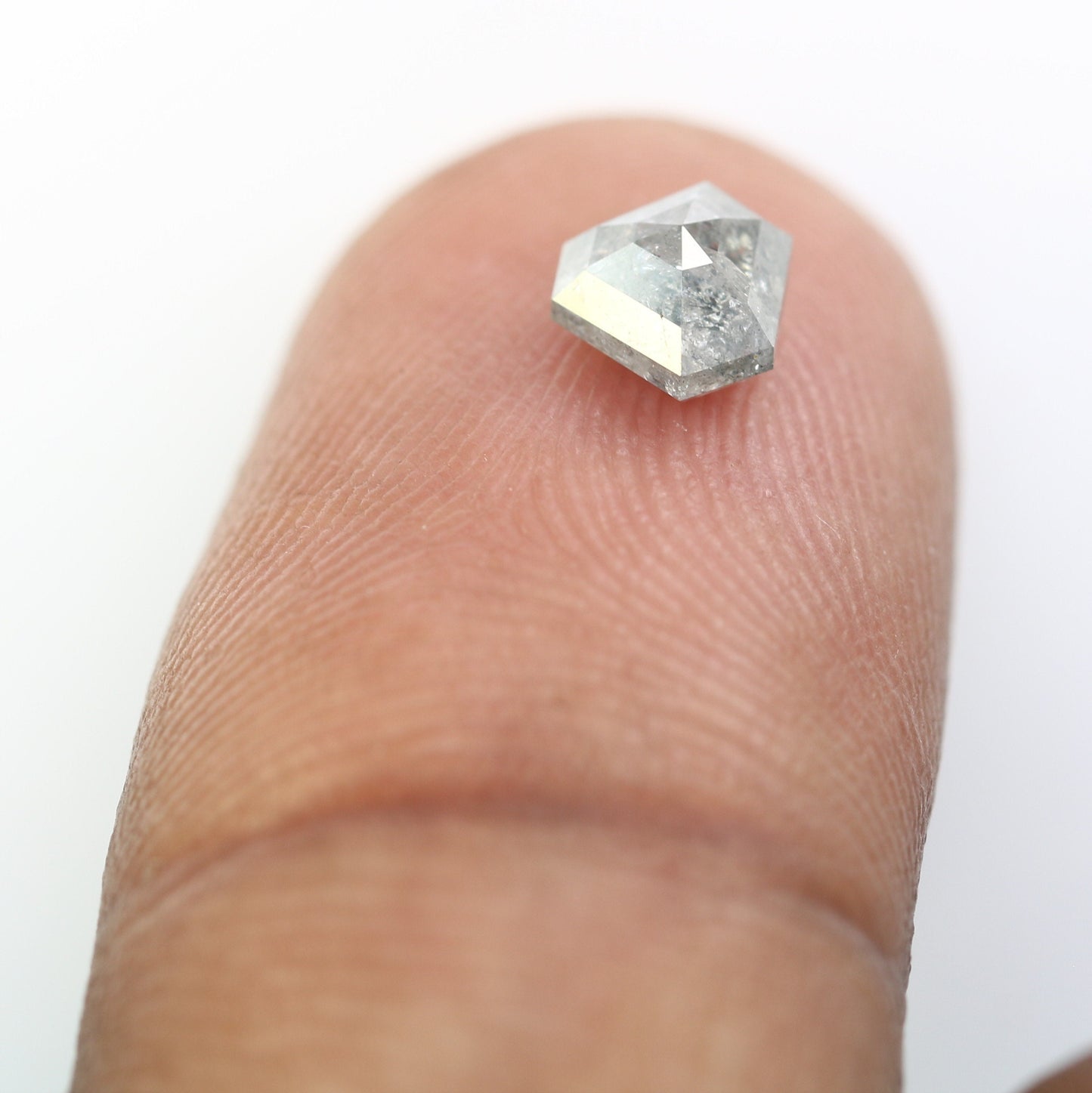 0.86 CT Natural Fancy Triangle Cut Rustic Salt And Paper Diamond For Fancy JweleryFor Gold Ring Diamonds