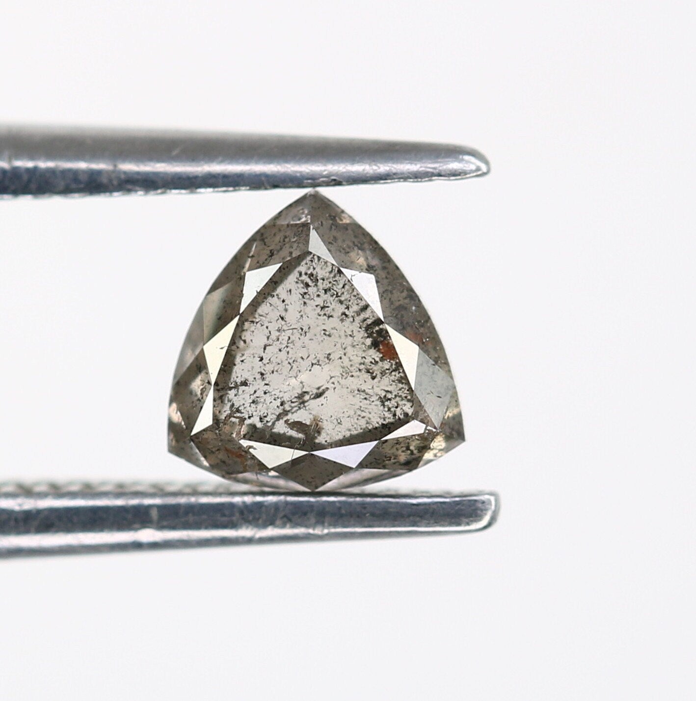 0.42 CT Fancy Triangle Shaped Rustic NAtural Salt and Paper Loose Diamond For Promise RingFor Gold Ring Diamonds