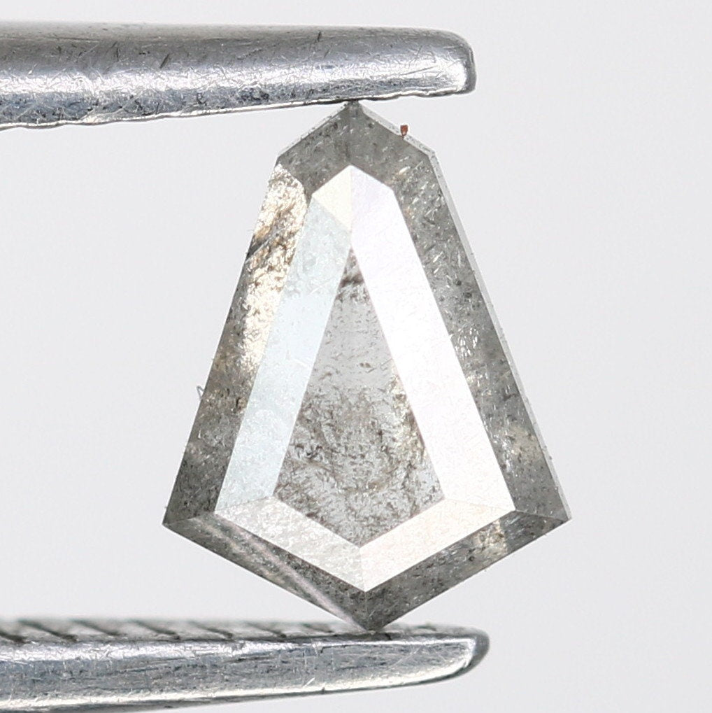 0.27 CT Shape Salt and Pepper Kite Shape - Natural Kite shape Loose Diamond -For 14k Gold Jewelry - Christmas Gift - LABORDAY Offer