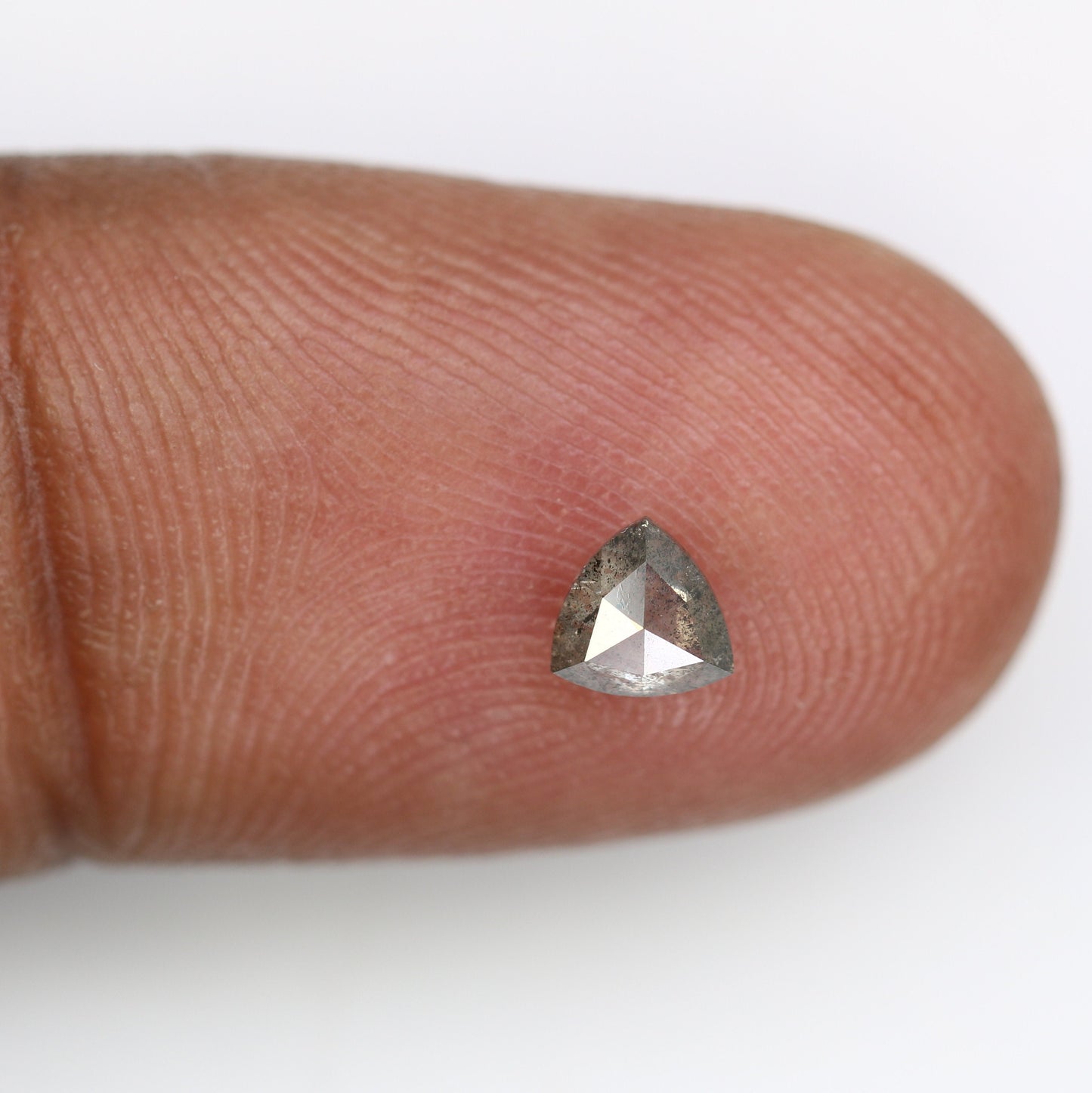 0.42 CT Fancy Triangle Shaped Rustic NAtural Salt and Paper Loose Diamond For Promise RingFor Gold Ring Diamonds
