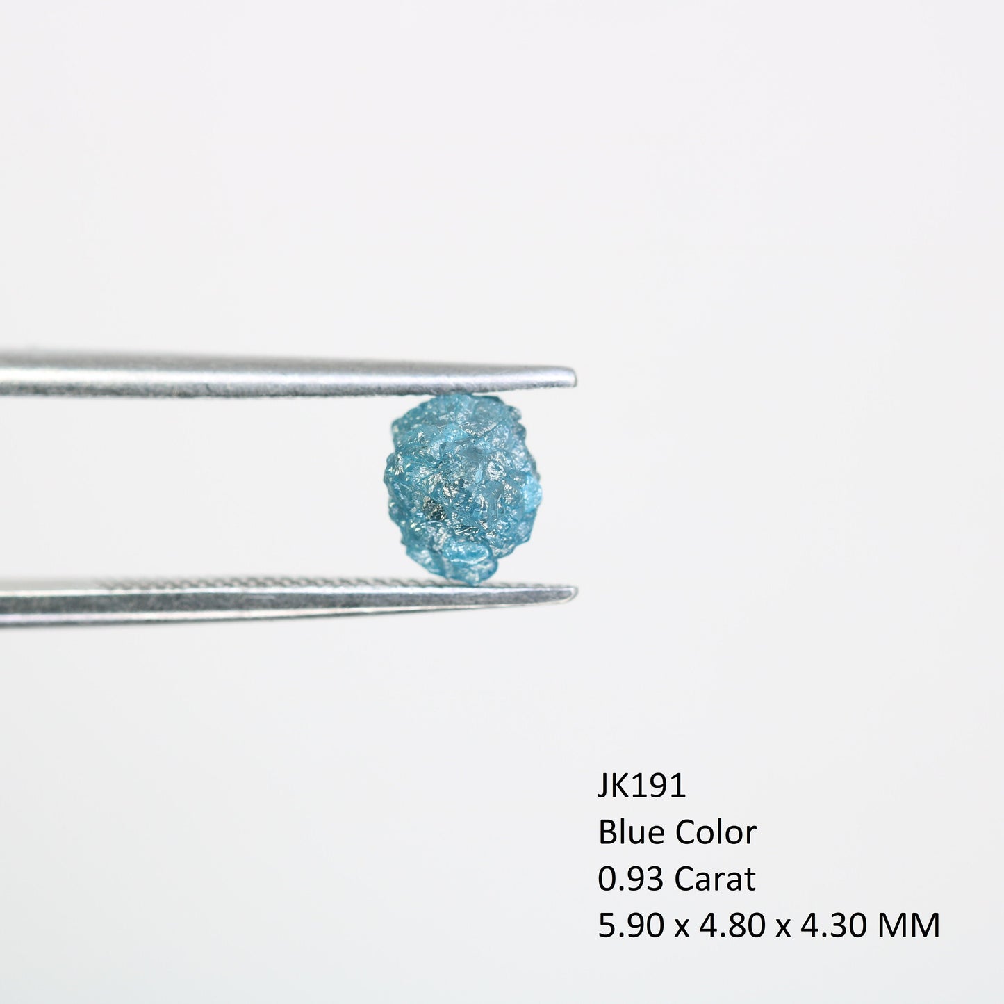 0.93 carat beautiful blue raw rough uncut fancy diamond for designer necklace gold ring diamonds