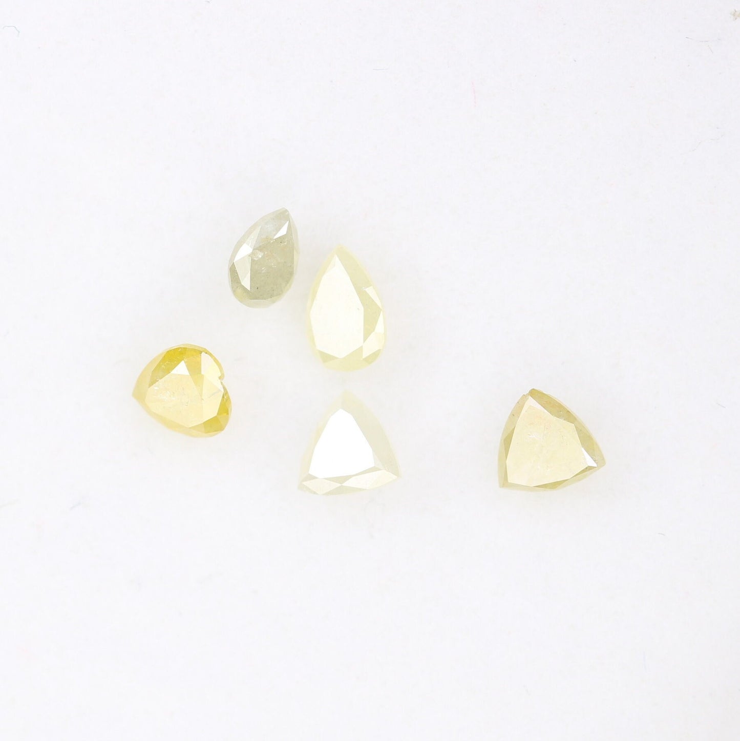 0.56 CT Fancy Polished Diamonds | Designer Jewelry in Pear, Heart & Trillion Shapes | Color Mix for Unique Gold Rings