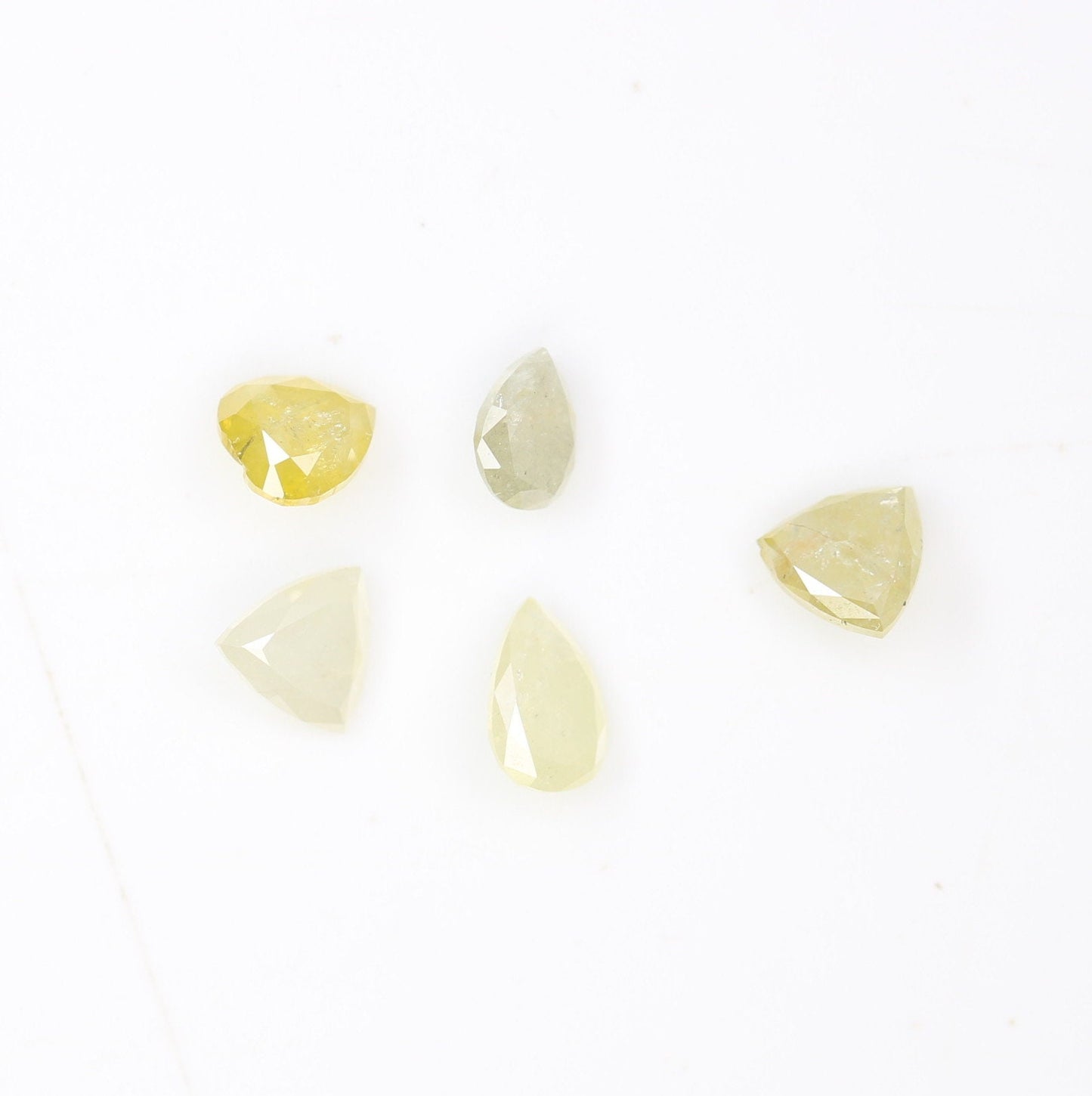 0.56 CT Fancy Polished Diamonds | Designer Jewelry in Pear, Heart & Trillion Shapes | Color Mix for Unique Gold Rings