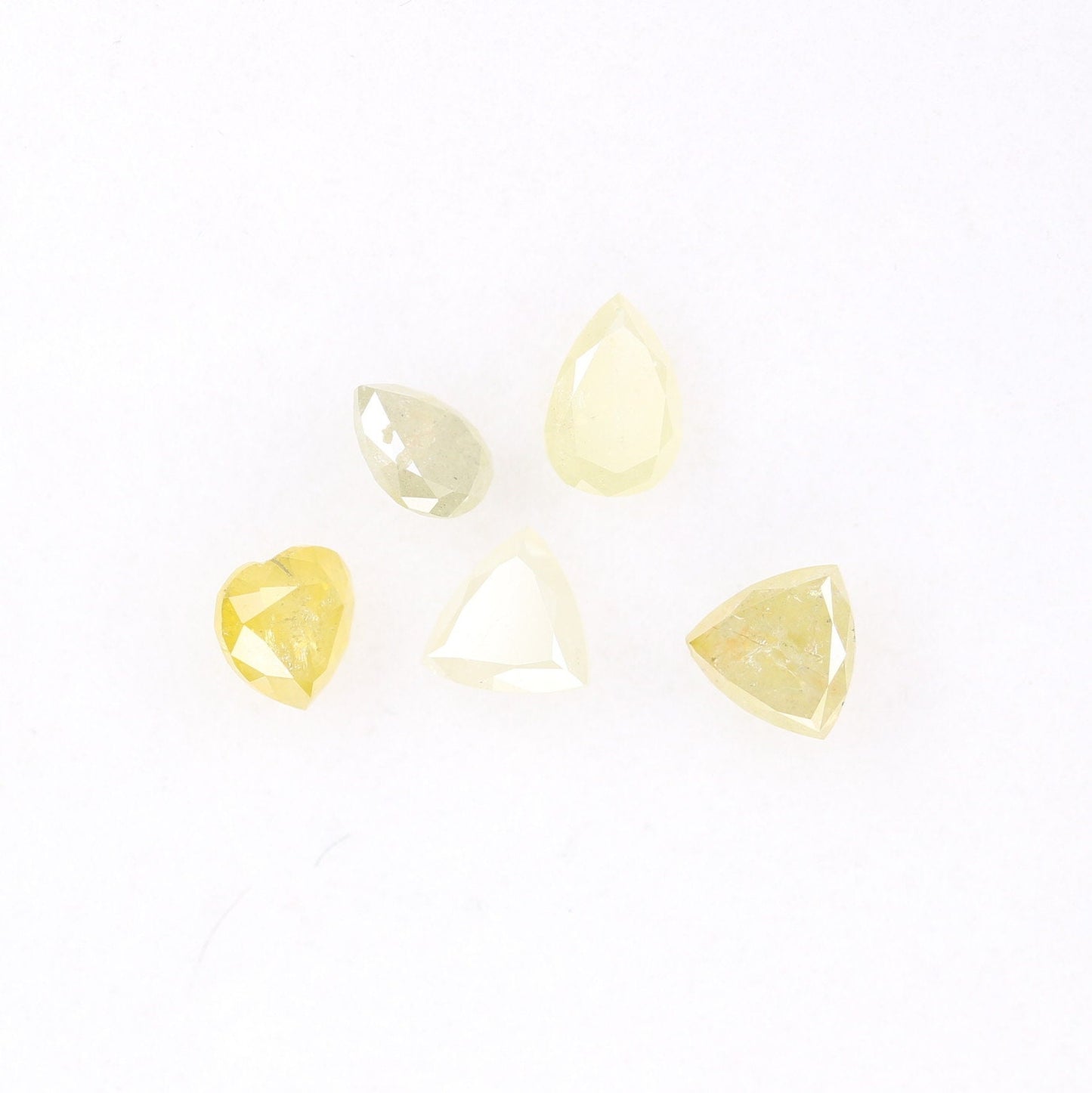 0.56 CT Fancy Polished Diamonds | Designer Jewelry in Pear, Heart & Trillion Shapes | Color Mix for Unique Gold Rings