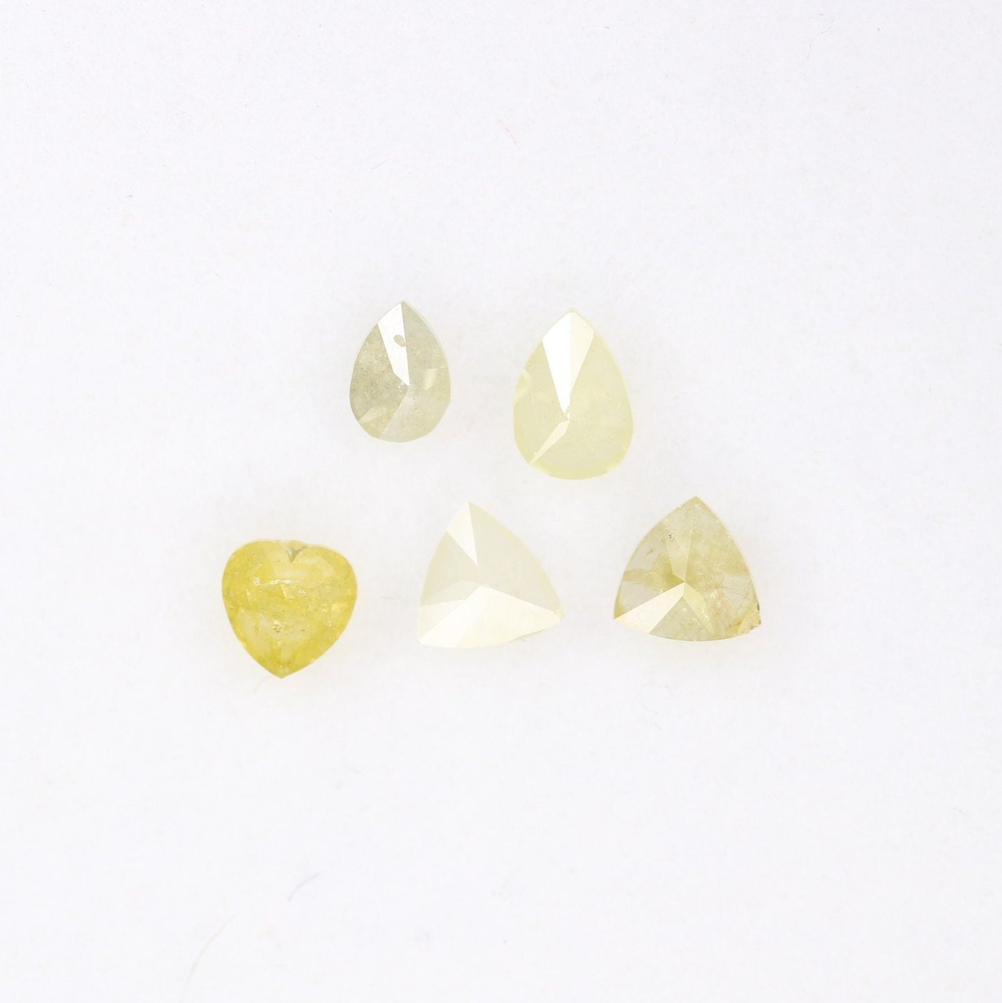 0.56 CT Fancy Polished Diamonds | Designer Jewelry in Pear, Heart & Trillion Shapes | Color Mix for Unique Gold Rings