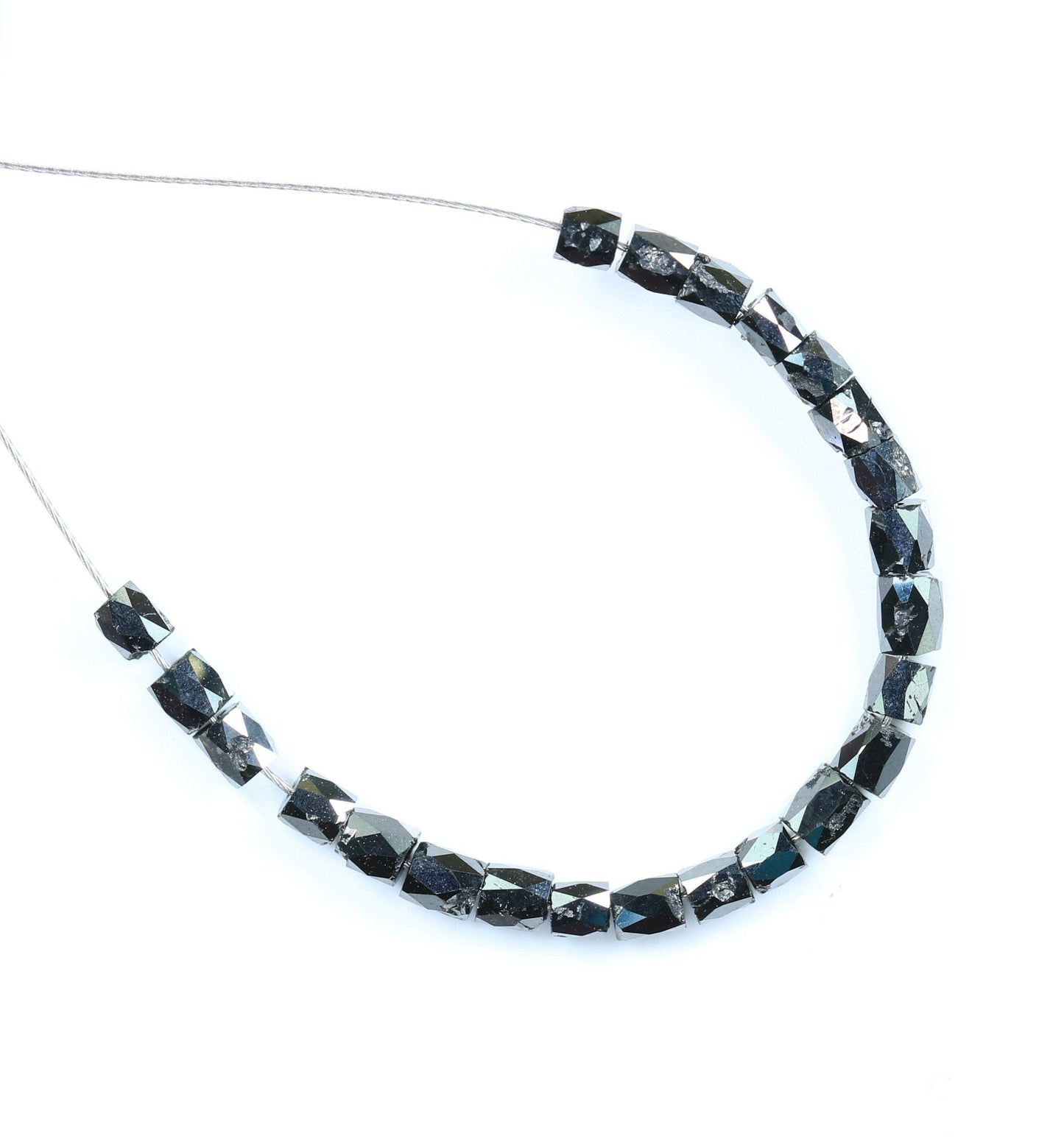 Gorgeous Black Diamond Beads | AAA Quality Faceted Loose Gems for Retro Crystal Necklaces | Unique DIY Jewelry Supplies & Artisan Craft Bead
