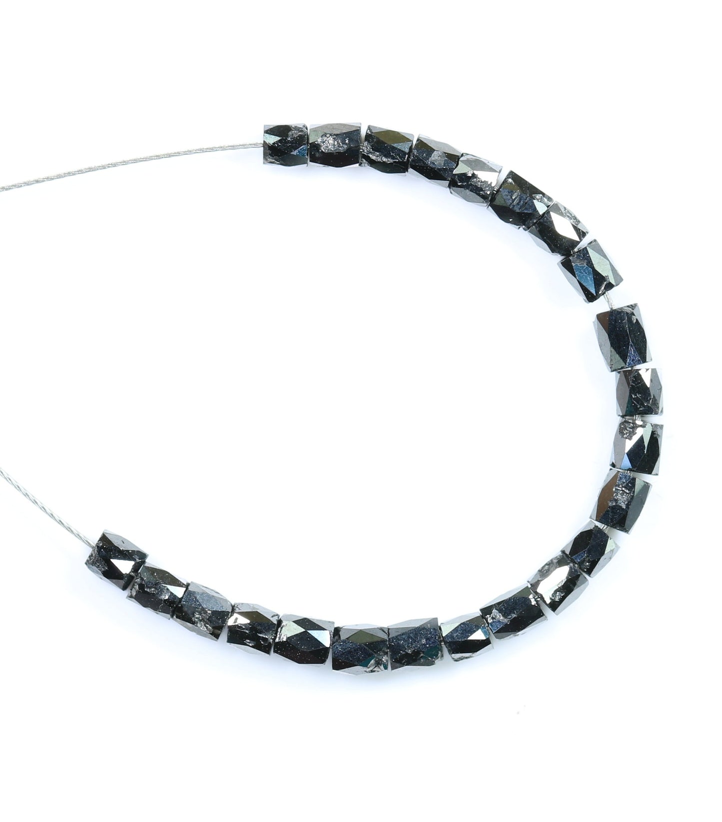 Gorgeous Black Diamond Beads | AAA Quality Faceted Loose Gems for Retro Crystal Necklaces | Unique DIY Jewelry Supplies & Artisan Craft Bead
