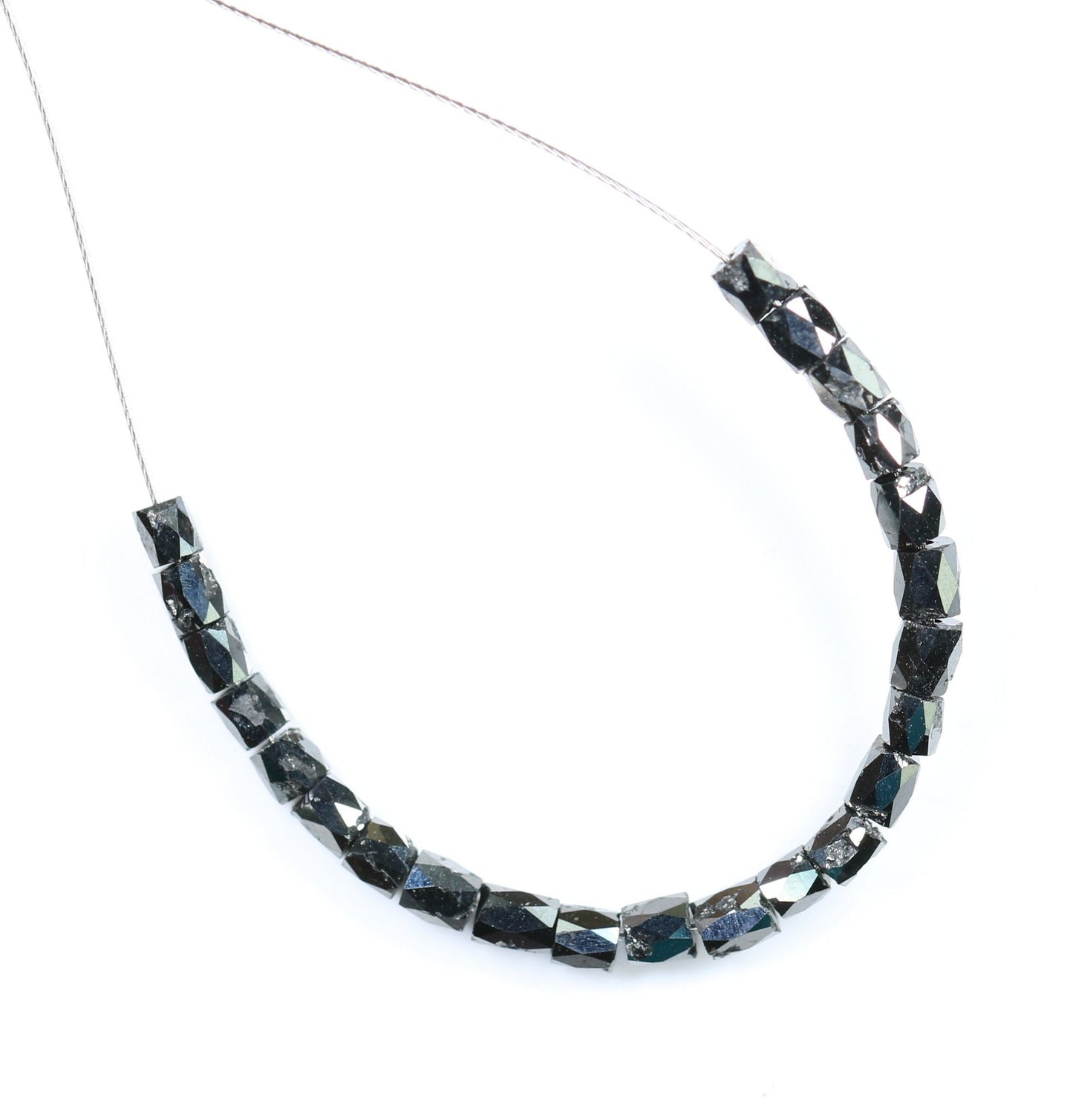 Gorgeous Black Diamond Beads | AAA Quality Faceted Loose Gems for Retro Crystal Necklaces | Unique DIY Jewelry Supplies & Artisan Craft Bead