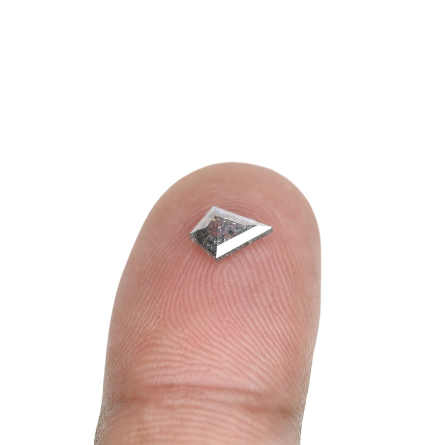 0.49 CT Shape Salt and Pepper Kite Shape - Natural Kite shape Loose Diamond -For 14k Gold Jewelry - Christmas Gift - LABORDAY Offer