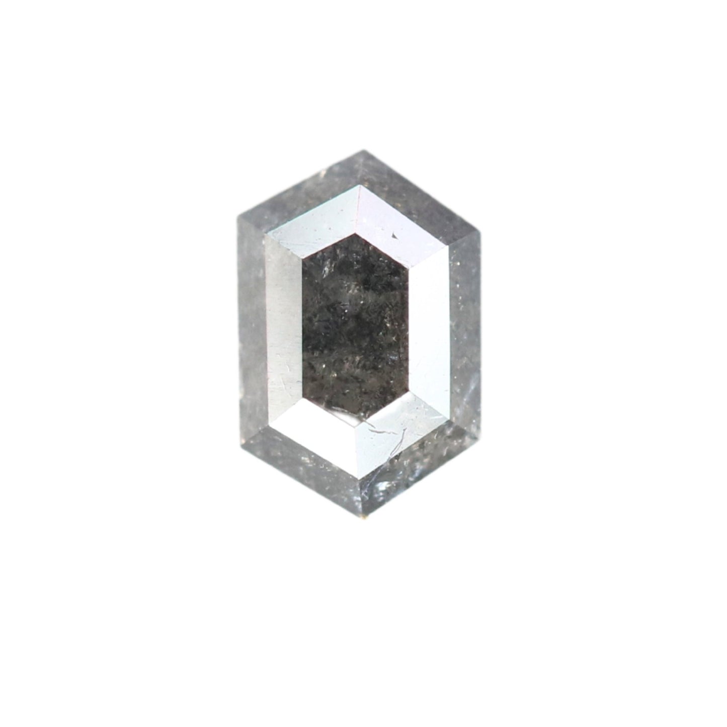 0.5CT Natural Loose Hexagon - Salt and Pepper Hexagon For Rings - Rings Gifts For Wedding - Fancy Gift for Her - Handmade Diamond