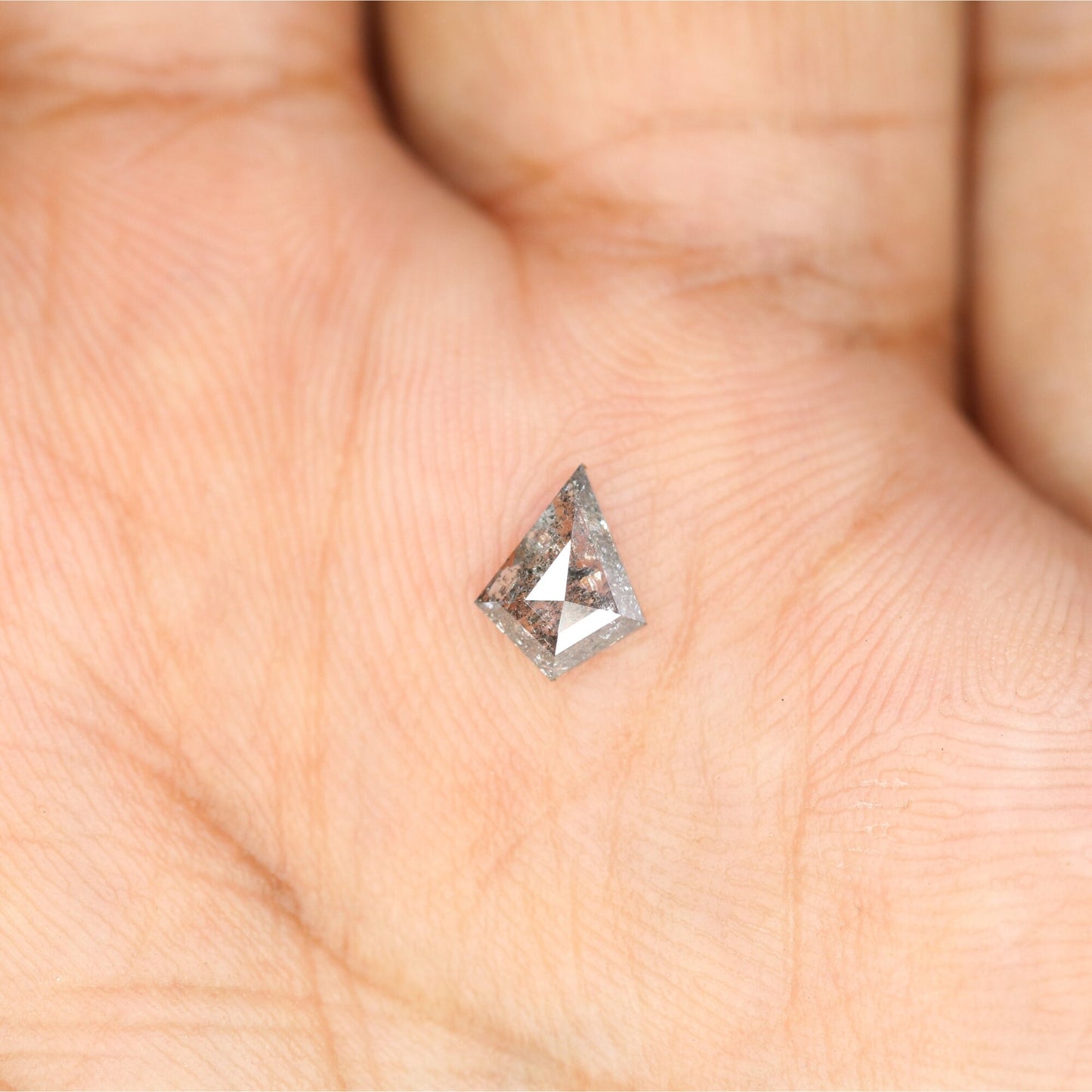 0.49 CT Shape Salt and Pepper Kite Shape - Natural Kite shape Loose Diamond -For 14k Gold Jewelry - Christmas Gift - LABORDAY Offer