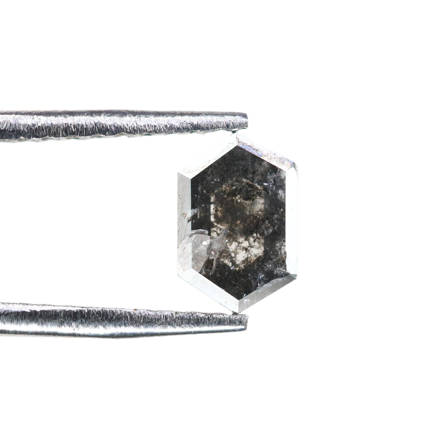 0.5CT Natural Loose Hexagon - Salt and Pepper Hexagon For Rings - Rings Gifts For Wedding - Fancy Gift for Her - Handmade Diamond