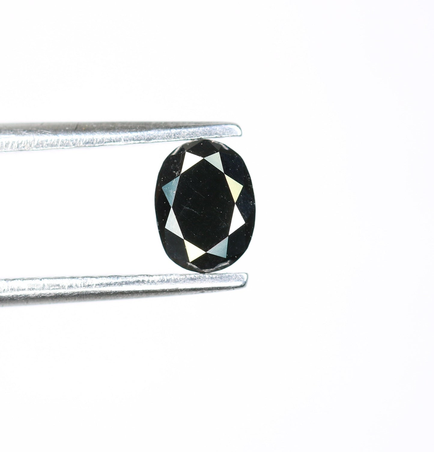 0.43 CT Fancy Black Oval Diamond | Ideal for Engagement Ring, Wedding Jewelry | Gift for Girlfriend, Wife | Gold Ring