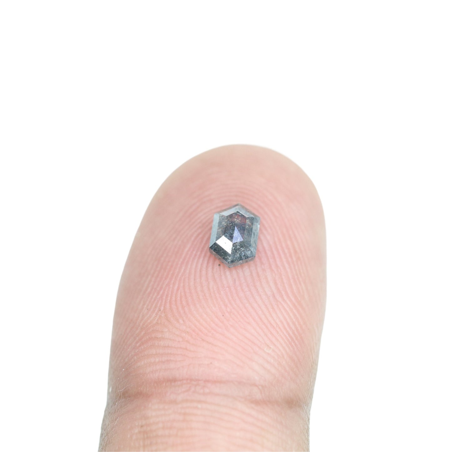 0.5CT Natural Loose Hexagon - Salt and Pepper Hexagon For Rings - Rings Gifts For Wedding - Fancy Gift for Her - Handmade Diamond