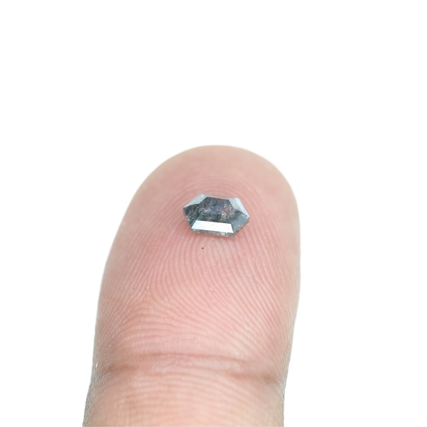 0.5CT Natural Loose Hexagon - Salt and Pepper Hexagon For Rings - Rings Gifts For Wedding - Fancy Gift for Her - Handmade Diamond