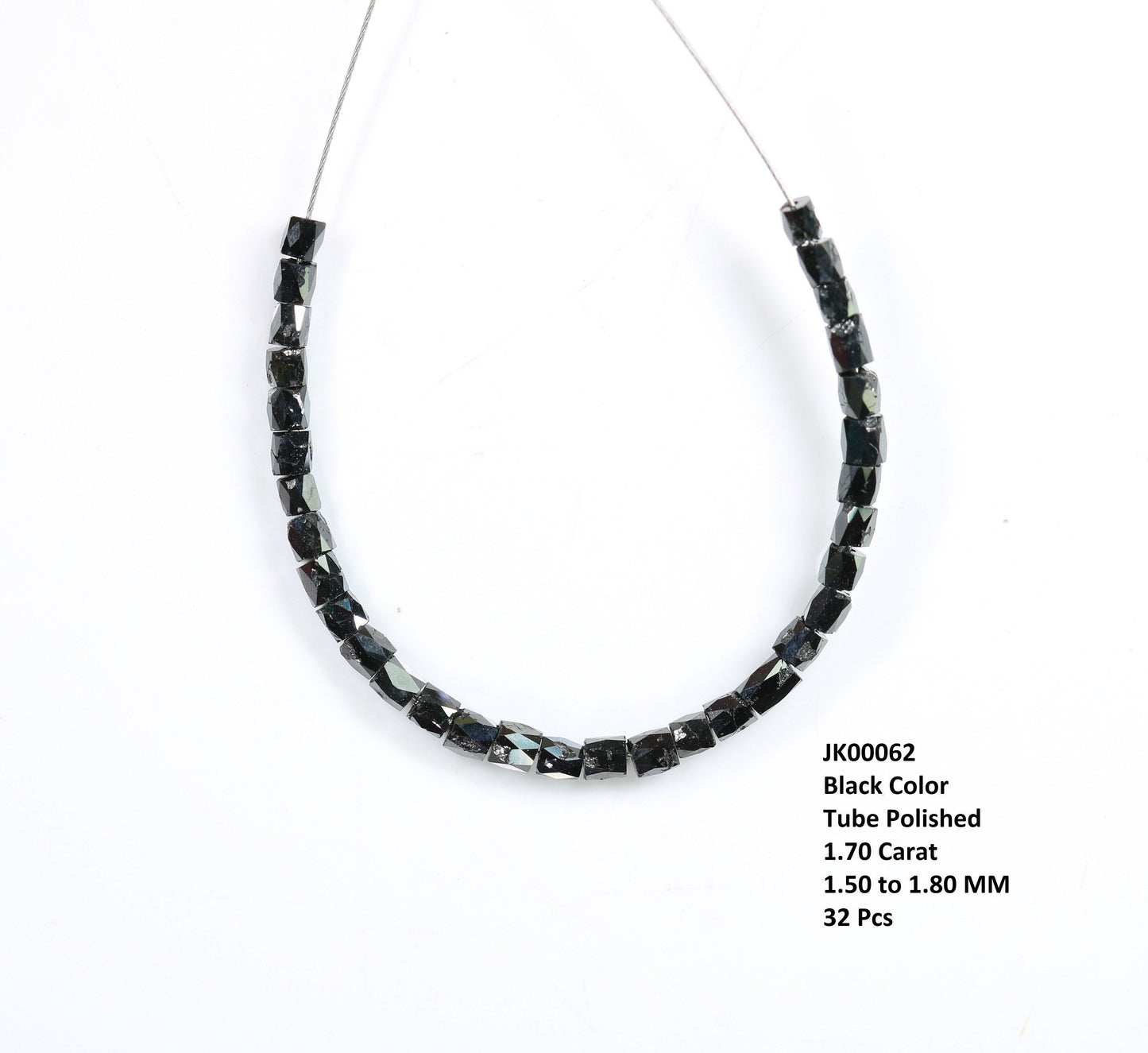 Stunning Black Diamond Gemstones | Premium Faceted Loose Beads for Vintage Crystal Necklaces | Artisan Jewelry Making Supplies