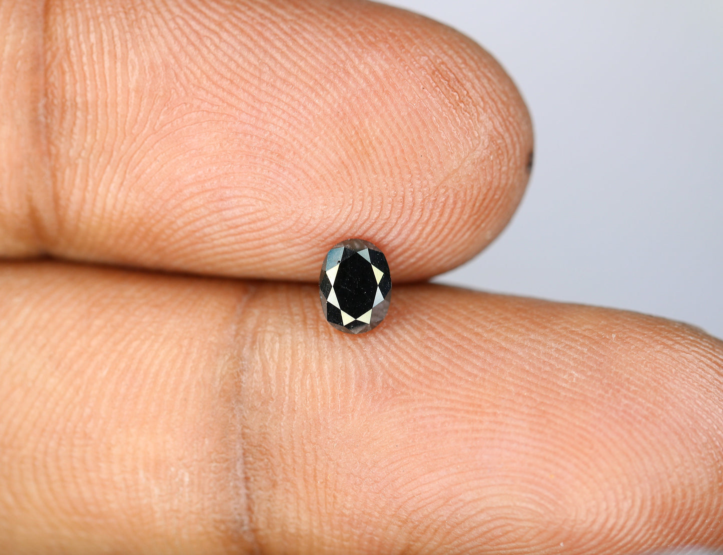 0.43 CT Fancy Black Oval Diamond | Ideal for Engagement Ring, Wedding Jewelry | Gift for Girlfriend, Wife | Gold Ring
