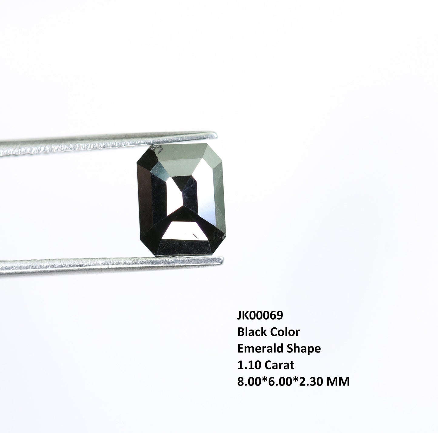 1.10 CT Natural Loose Emerald Salt and Pepper-Emerald Cut For Jewelry-Emerald Diamonds-Gıfts for her-Sale Offer-LABORDAY Offer -Special Gift