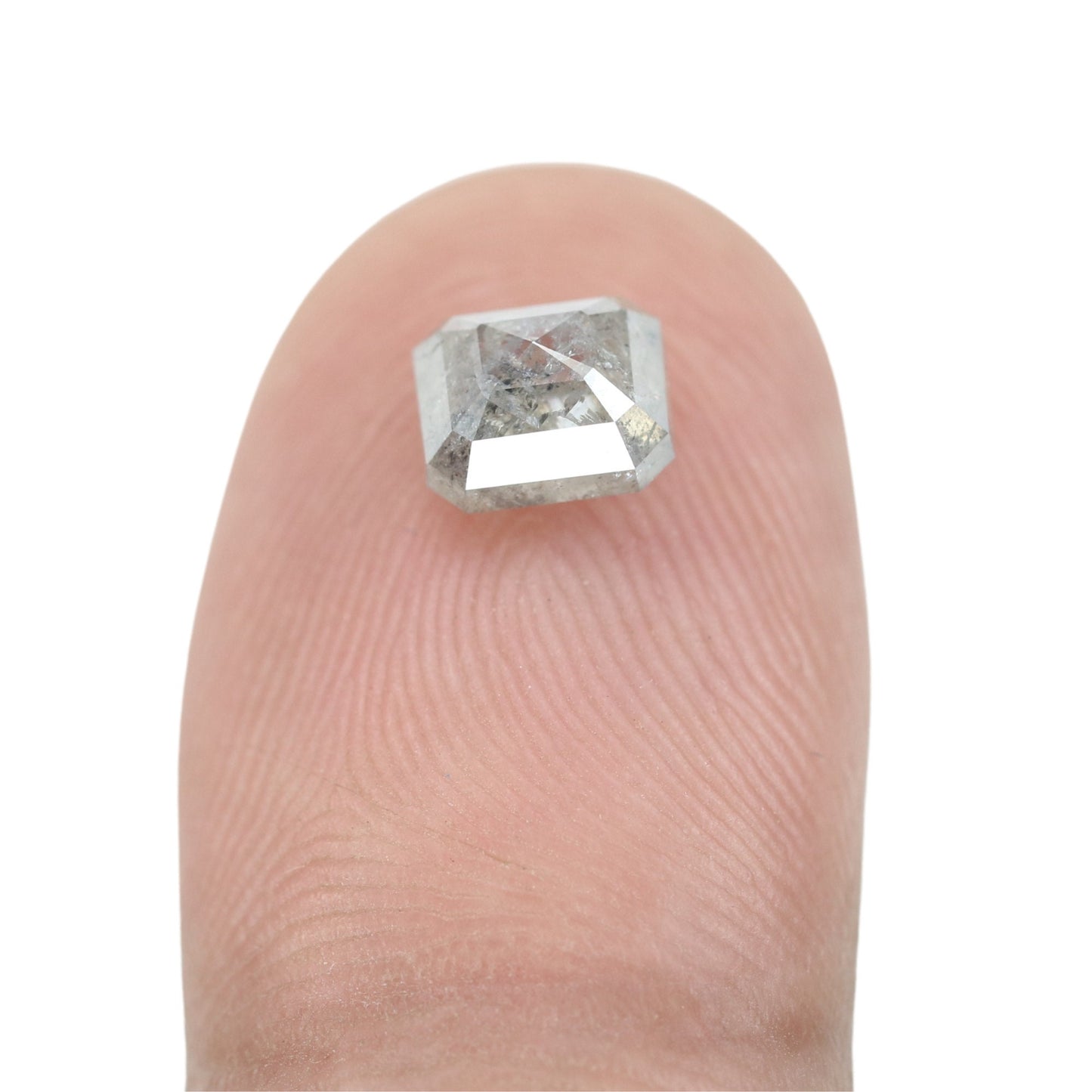 1.55 CT Natural Loose Emerald Salt and Pepper-Emerald Cut For Jewelry-Emerald Diamonds-Gıfts for her-Sale Offer-LABORDAY Offer -Special Gift