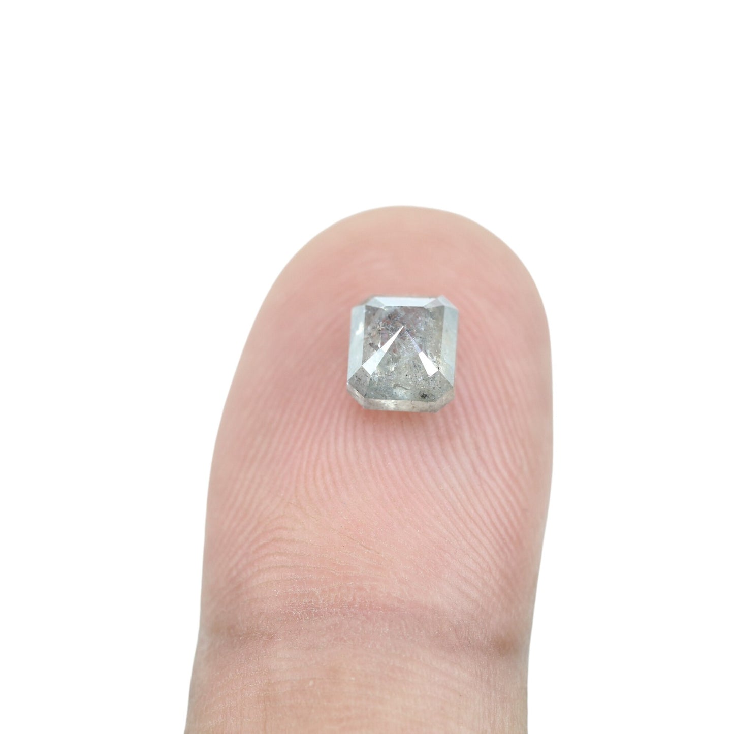 1.55 CT Natural Loose Emerald Salt and Pepper-Emerald Cut For Jewelry-Emerald Diamonds-Gıfts for her-Sale Offer-LABORDAY Offer -Special Gift