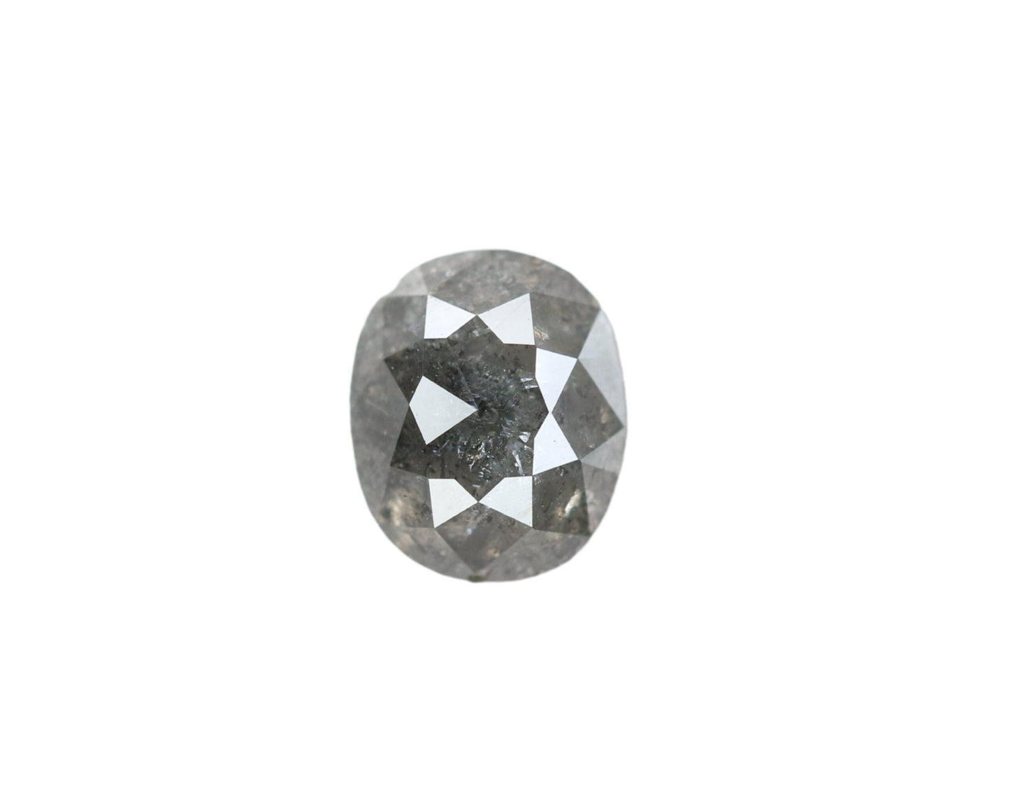 1.31 CT Natural Salt and Pepper Oval Diamond | Ideal for Wedding and Multiple Occasions | Gold Ring Diamond
