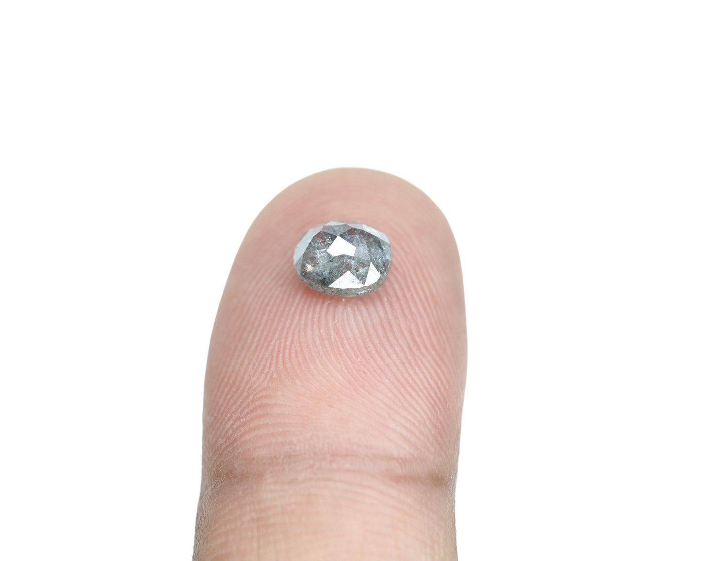 1.31 CT Natural Salt and Pepper Oval Diamond | Ideal for Wedding and Multiple Occasions | Gold Ring Diamond