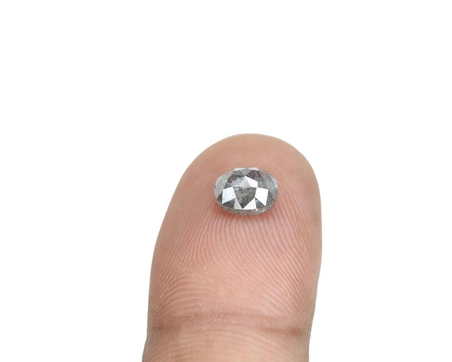 1.31 CT Natural Salt and Pepper Oval Diamond | Ideal for Wedding and Multiple Occasions | Gold Ring Diamond