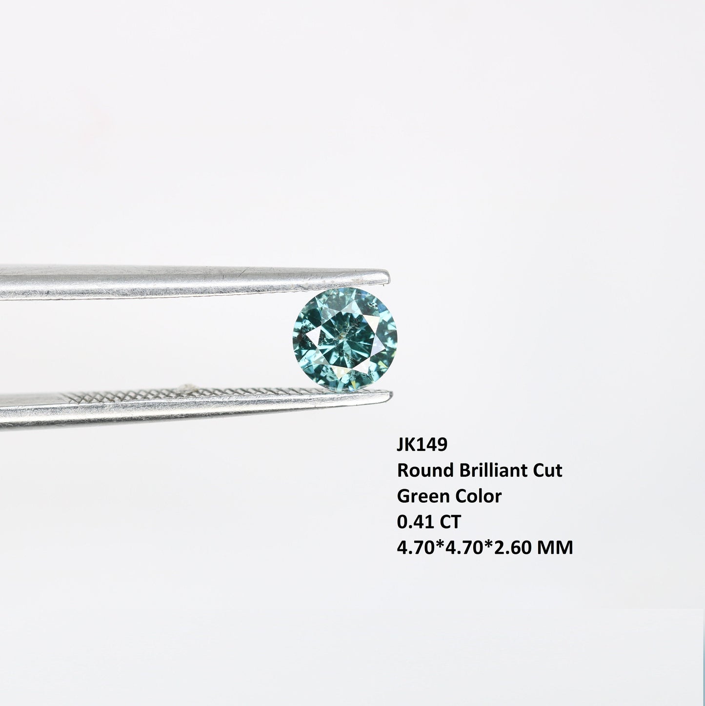 0.41 CT Fancy Blue Round Brilliant Cut Loose Polished Diamond | Ideal for Wedding Rings and Gold Jewelry | High-Quality Loose Gemstone