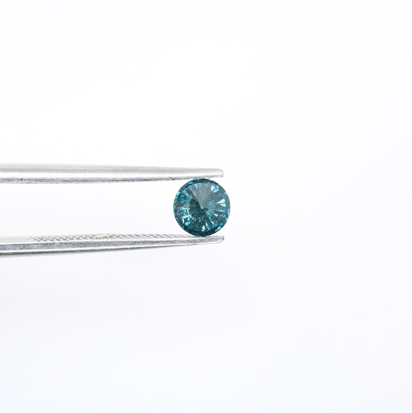 0.39 CT Popular Blue Round Brilliant Cut Polished Diamond | Ideal for Halo Engagement Rings and Gold Jewelry | High-Quality Loose Gemstone