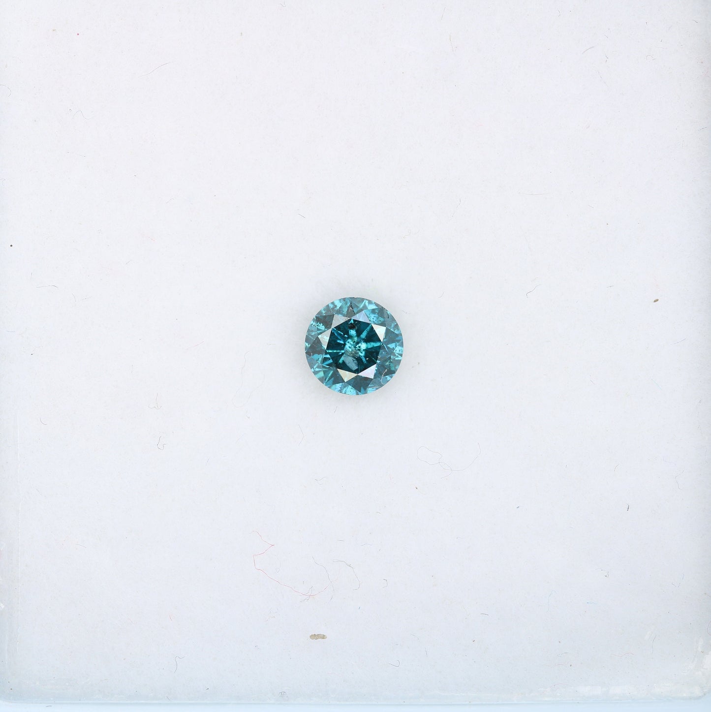 0.39 CT Popular Blue Round Brilliant Cut Polished Diamond | Ideal for Halo Engagement Rings and Gold Jewelry | High-Quality Loose Gemstone