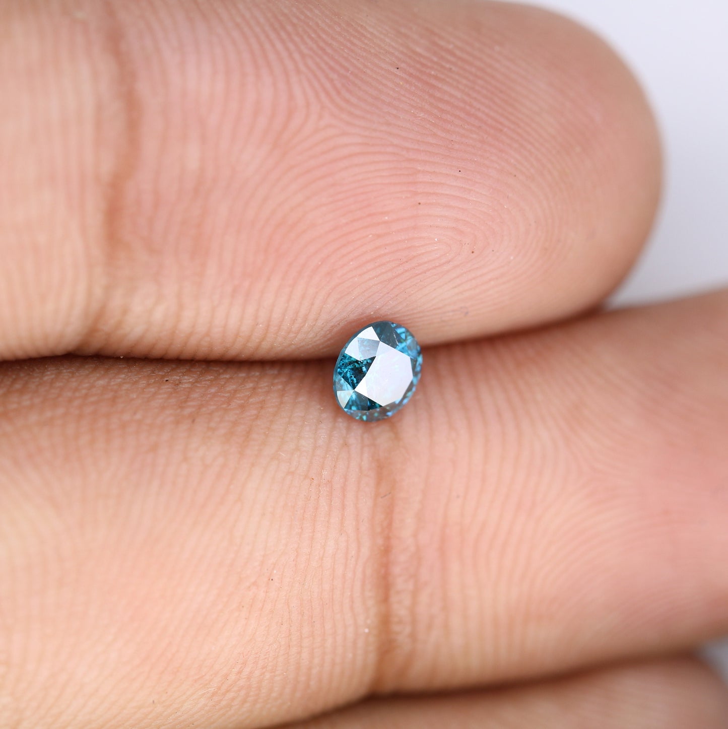 0.39 CT Popular Blue Round Brilliant Cut Polished Diamond | Ideal for Halo Engagement Rings and Gold Jewelry | High-Quality Loose Gemstone
