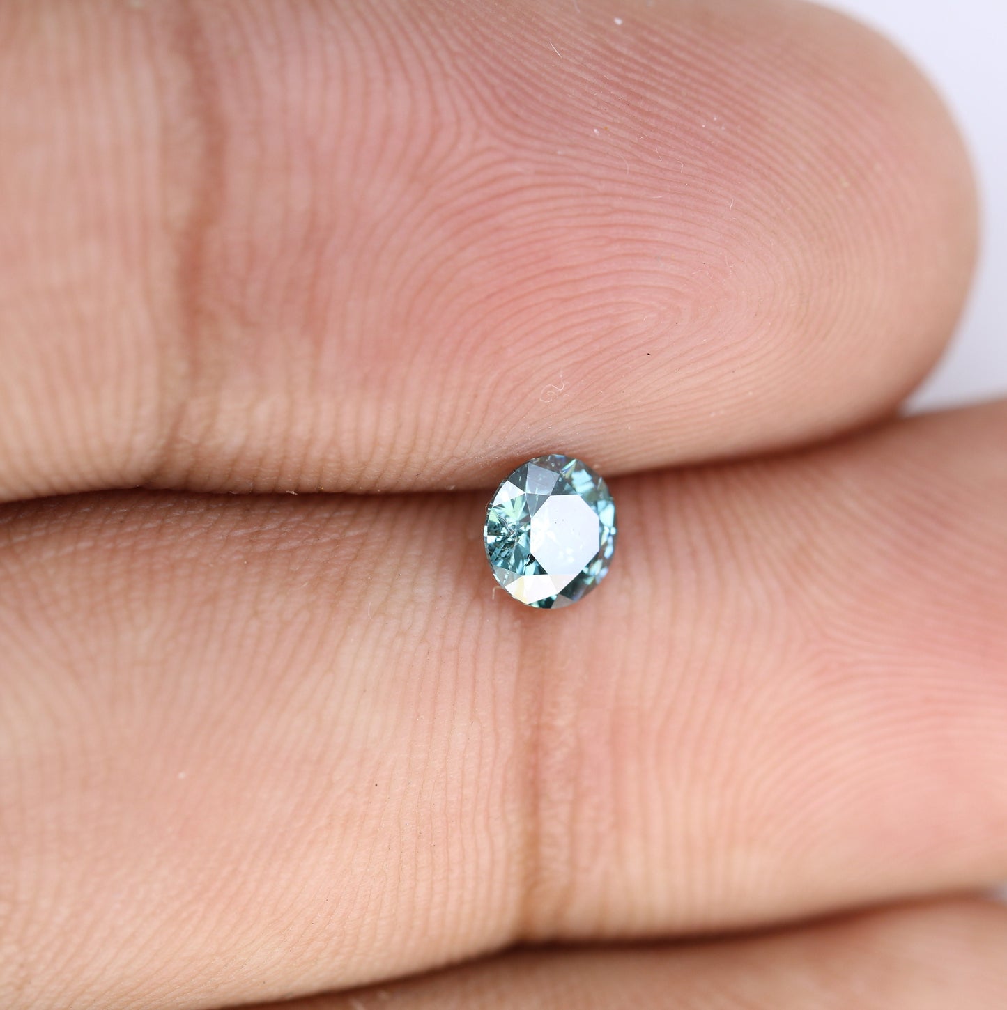 0.41 CT Fancy Blue Round Brilliant Cut Loose Polished Diamond | Ideal for Wedding Rings and Gold Jewelry | High-Quality Loose Gemstone