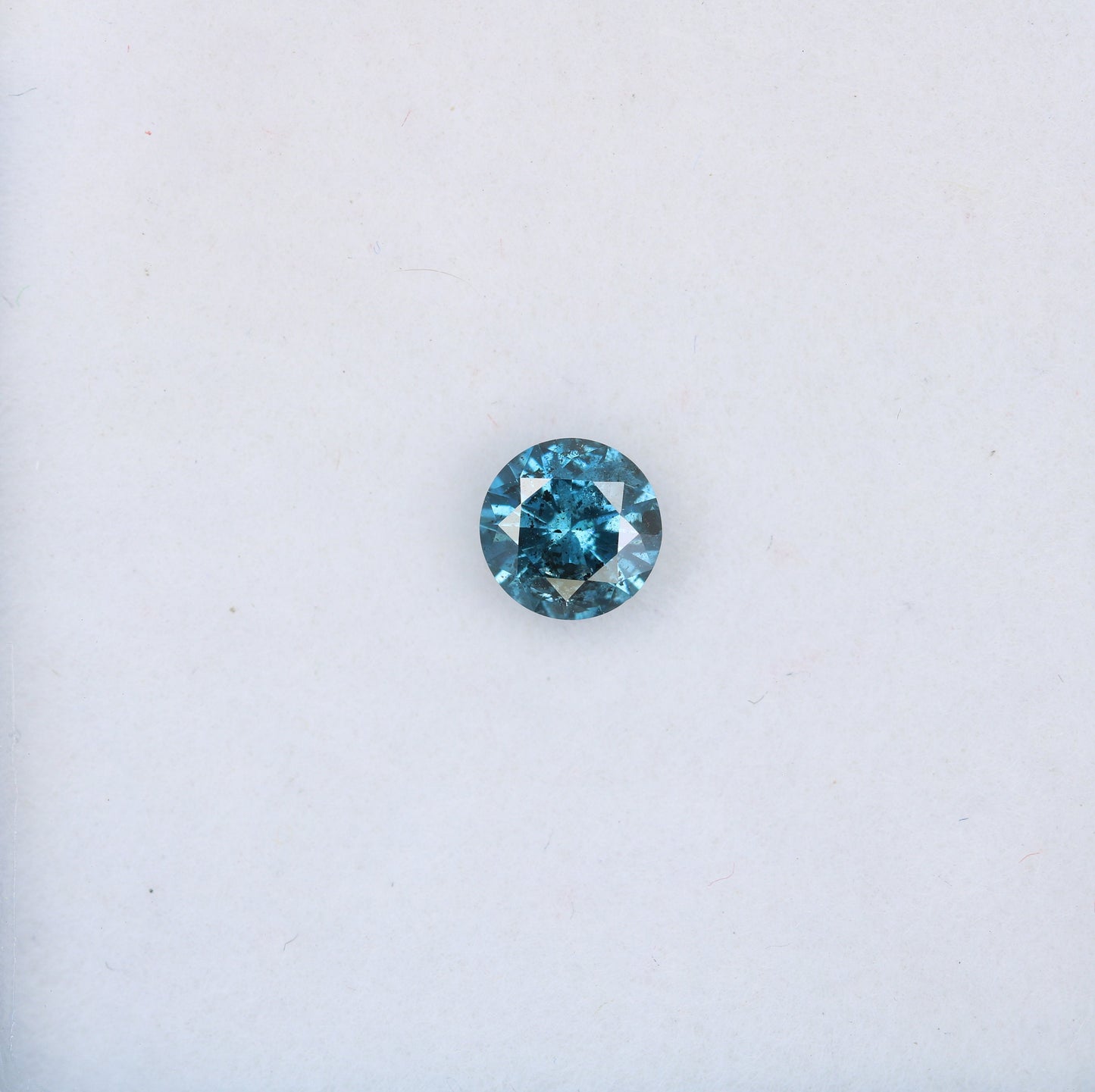 0.43 CT Natural Blue Round Brilliant Cut Polished Diamond | Ideal for Engagement Rings and Gold Jewelry | High-Quality Loose Gemstone