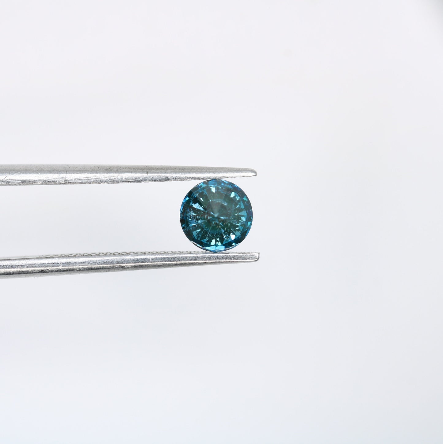 0.48 CT Round Brilliant Cut Blue Rustic Polished Diamond | Ideal for Designer Rings and Gold Jewelry | High-Quality Loose Gemstone