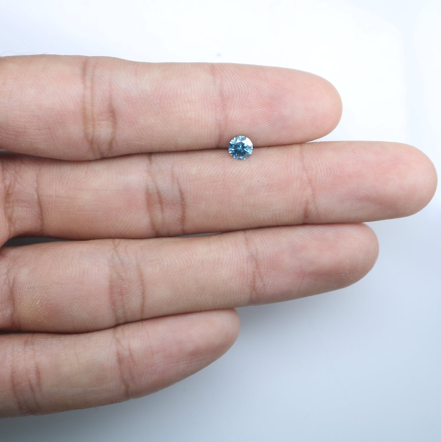 0.43 CT Natural Blue Round Brilliant Cut Polished Diamond | Ideal for Engagement Rings and Gold Jewelry | High-Quality Loose Gemstone