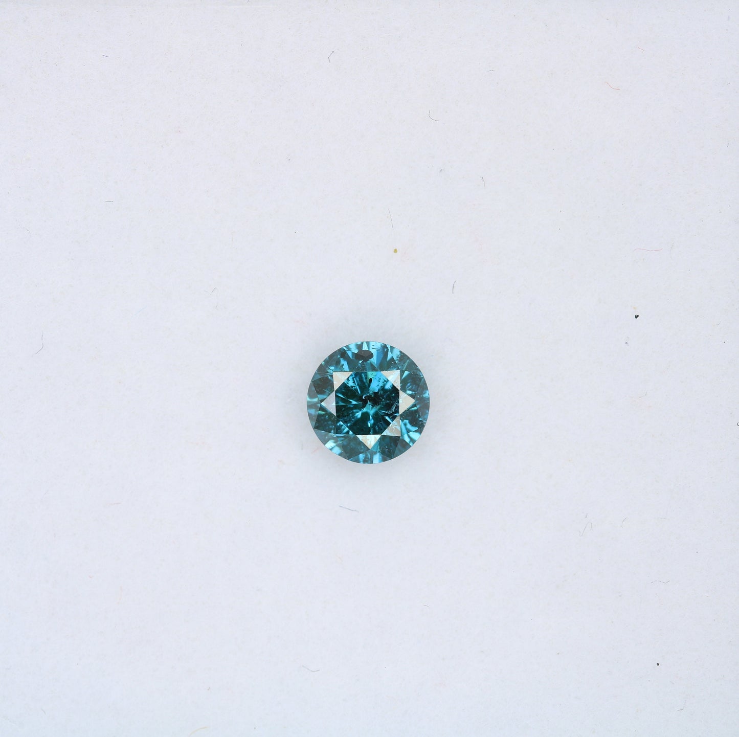 0.48 CT Round Brilliant Cut Blue Rustic Polished Diamond | Ideal for Designer Rings and Gold Jewelry | High-Quality Loose Gemstone