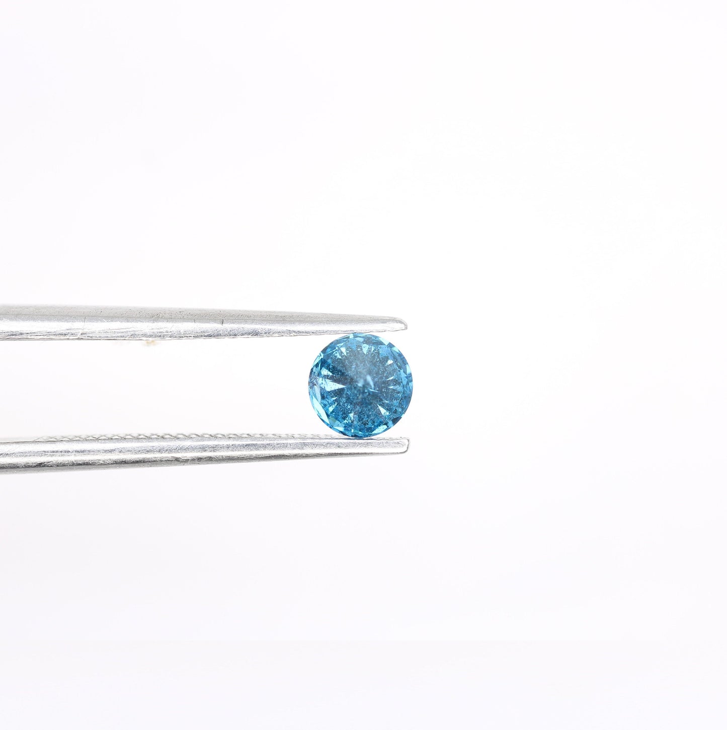0.28 CT Natural Blue Round Rose Cut Diamond | Fancy Brilliant Cut | Polished for Engagement Rings and Gold Jewelry | High-Quality Gemstone