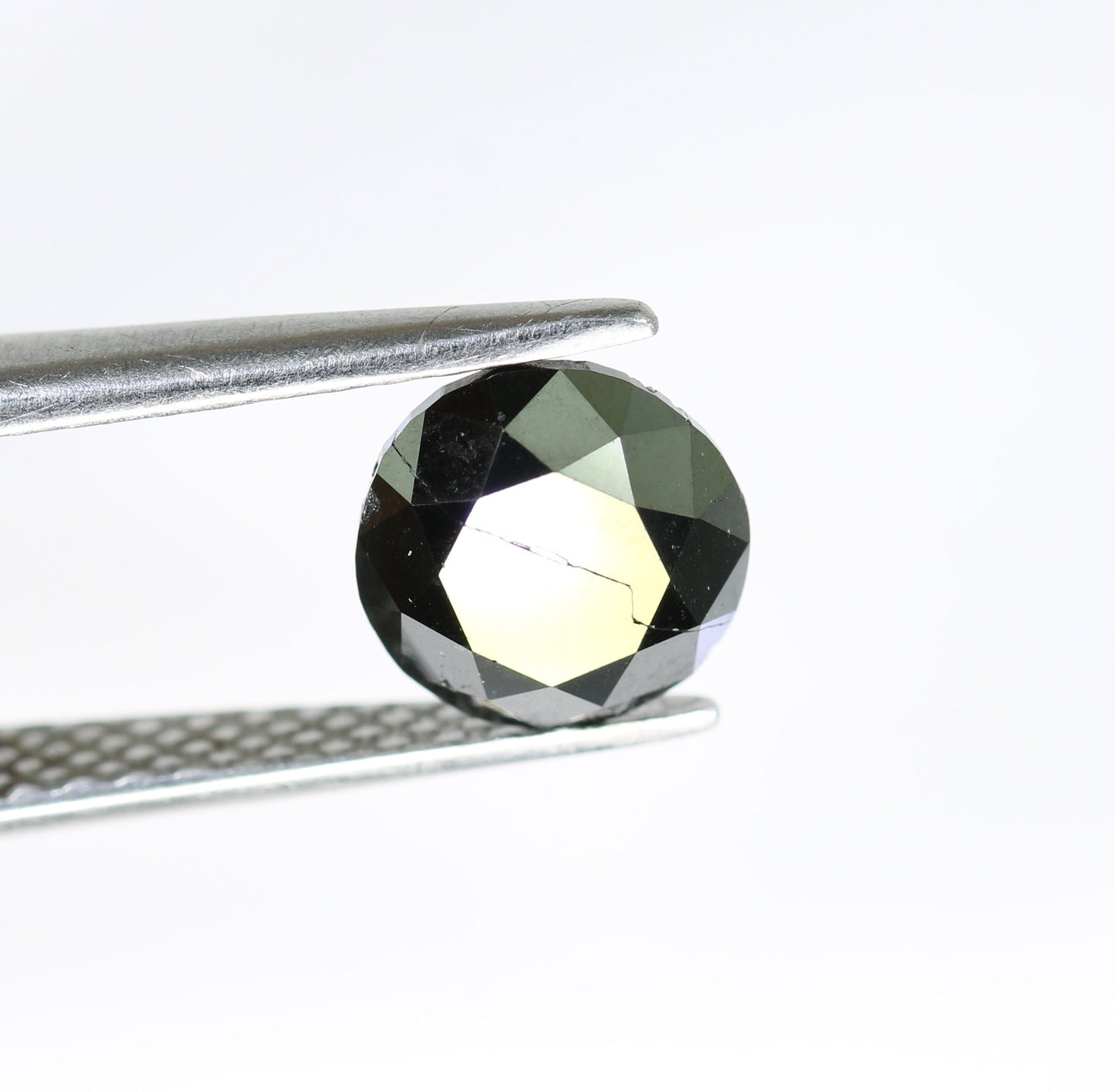 2.13 CT Natural Round Brilliant Black Diamond | Loose Fancy Black Gemstone | Perfect for Custom Engagement Rings and Gold Jewelry
