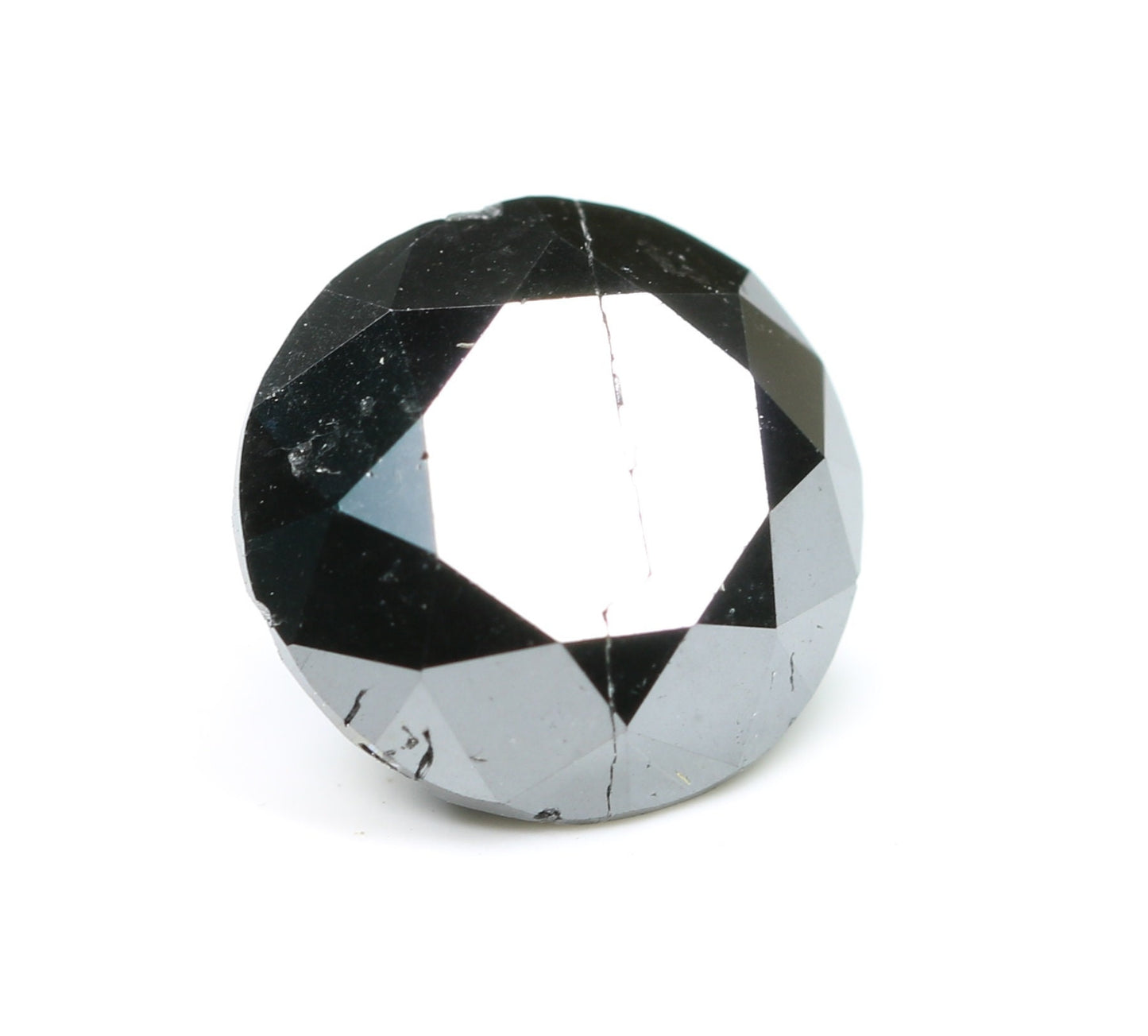 2.13 CT Natural Round Brilliant Black Diamond | Loose Fancy Black Gemstone | Perfect for Custom Engagement Rings and Gold Jewelry