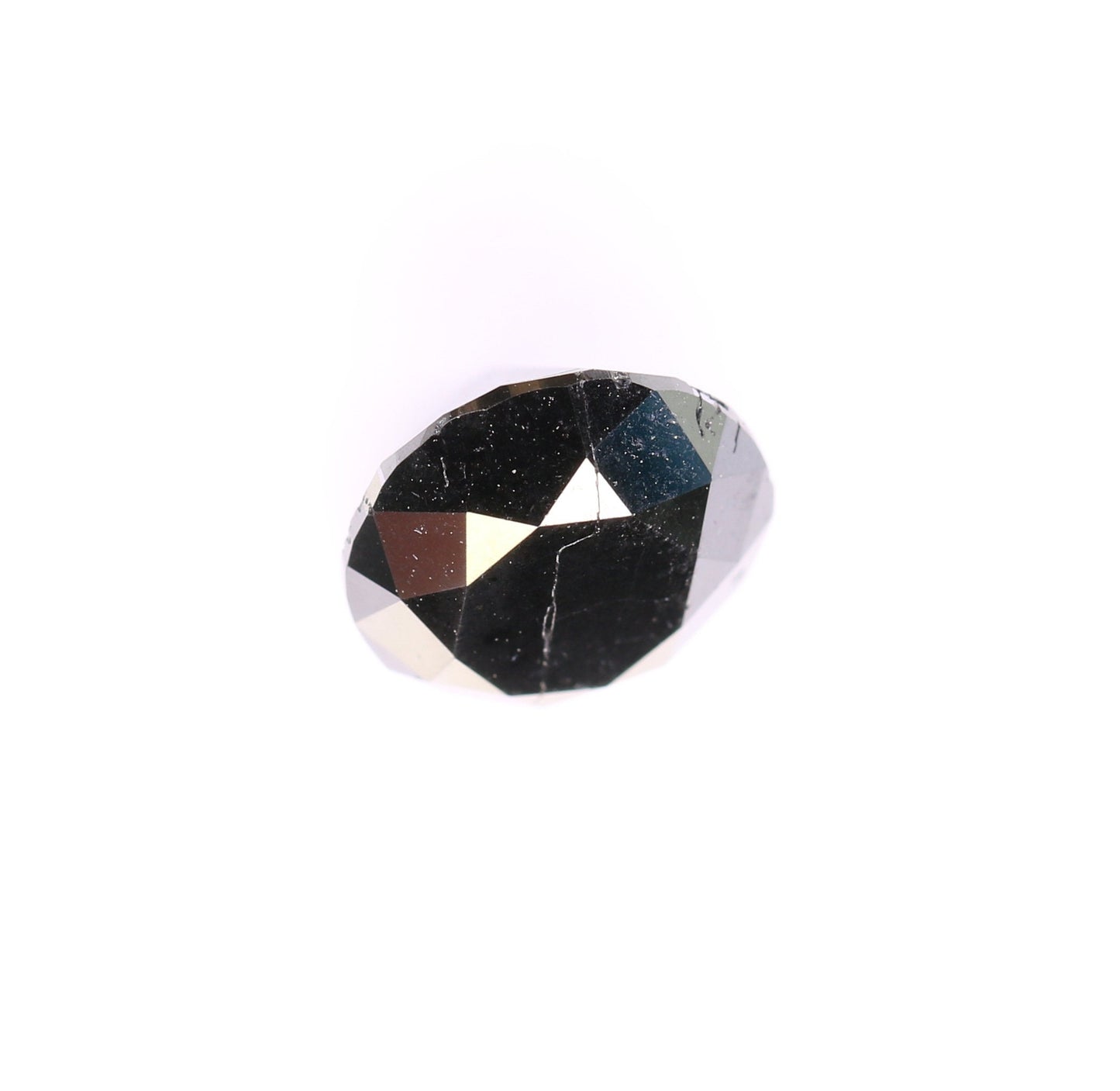 2.13 CT Natural Round Brilliant Black Diamond | Loose Fancy Black Gemstone | Perfect for Custom Engagement Rings and Gold Jewelry