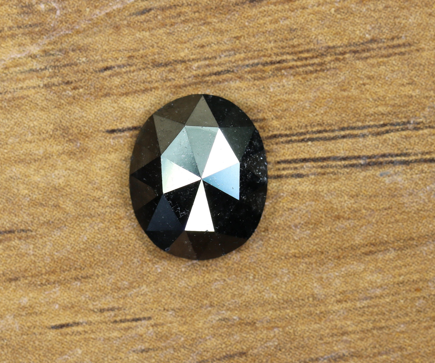 3.10 CT Fancy Black Oval Diamond | Loose Polished Big Diamond for Wedding Ring | Gold Ring Diamond
