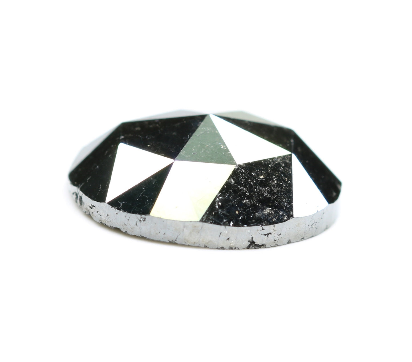 3.10 CT Fancy Black Oval Diamond | Loose Polished Big Diamond for Wedding Ring | Gold Ring Diamond