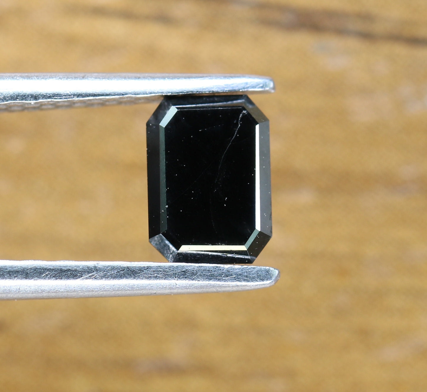 0.66 CT Natural Loose Emerald Cut Salt & Pepper Diamond - Unique Gift for Her - Labor Day Sale