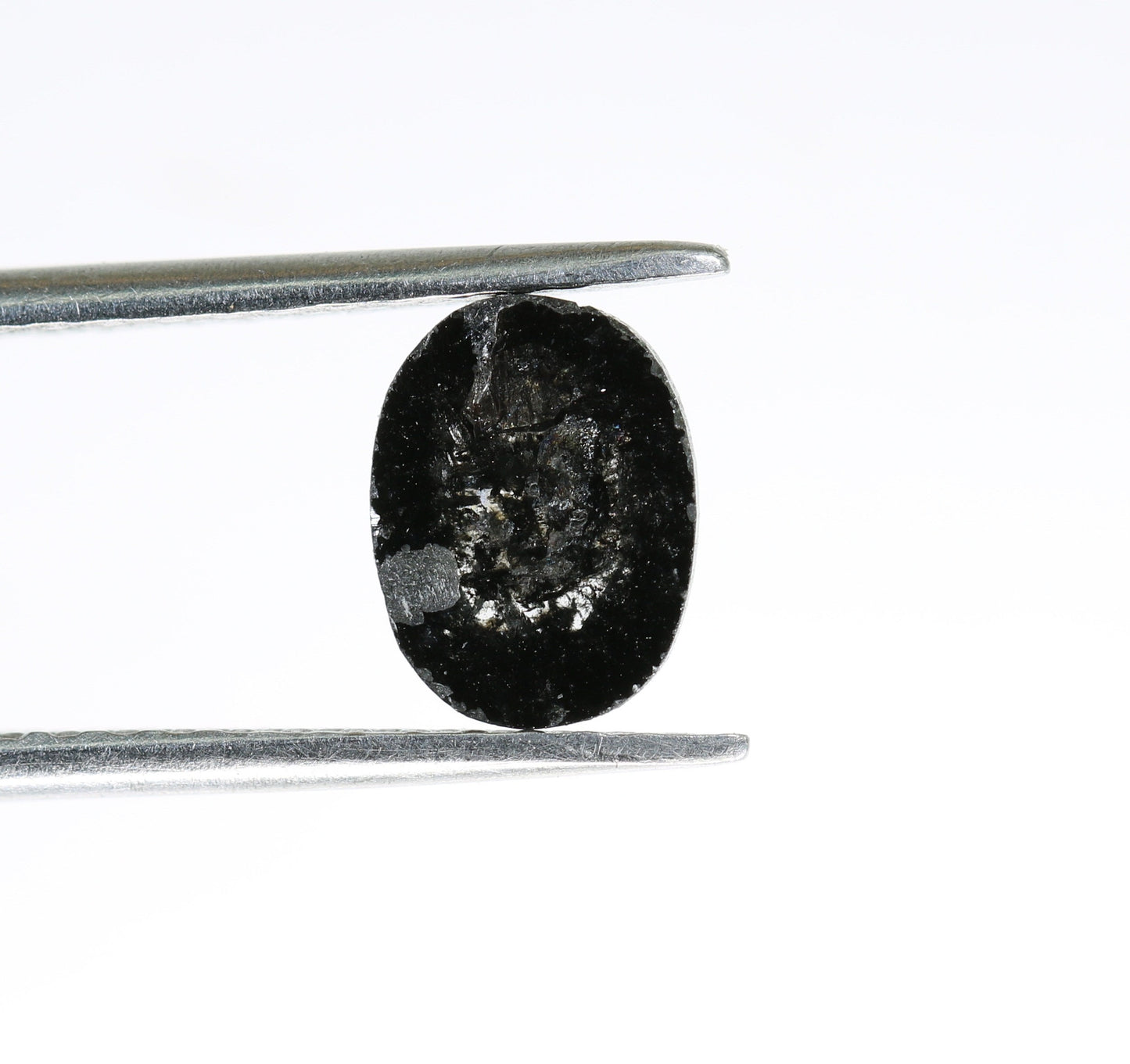 0.80 CT Natural Loose Oval Black Grey Salt and Pepper Diamond | Real Diamond for Engagement Ring