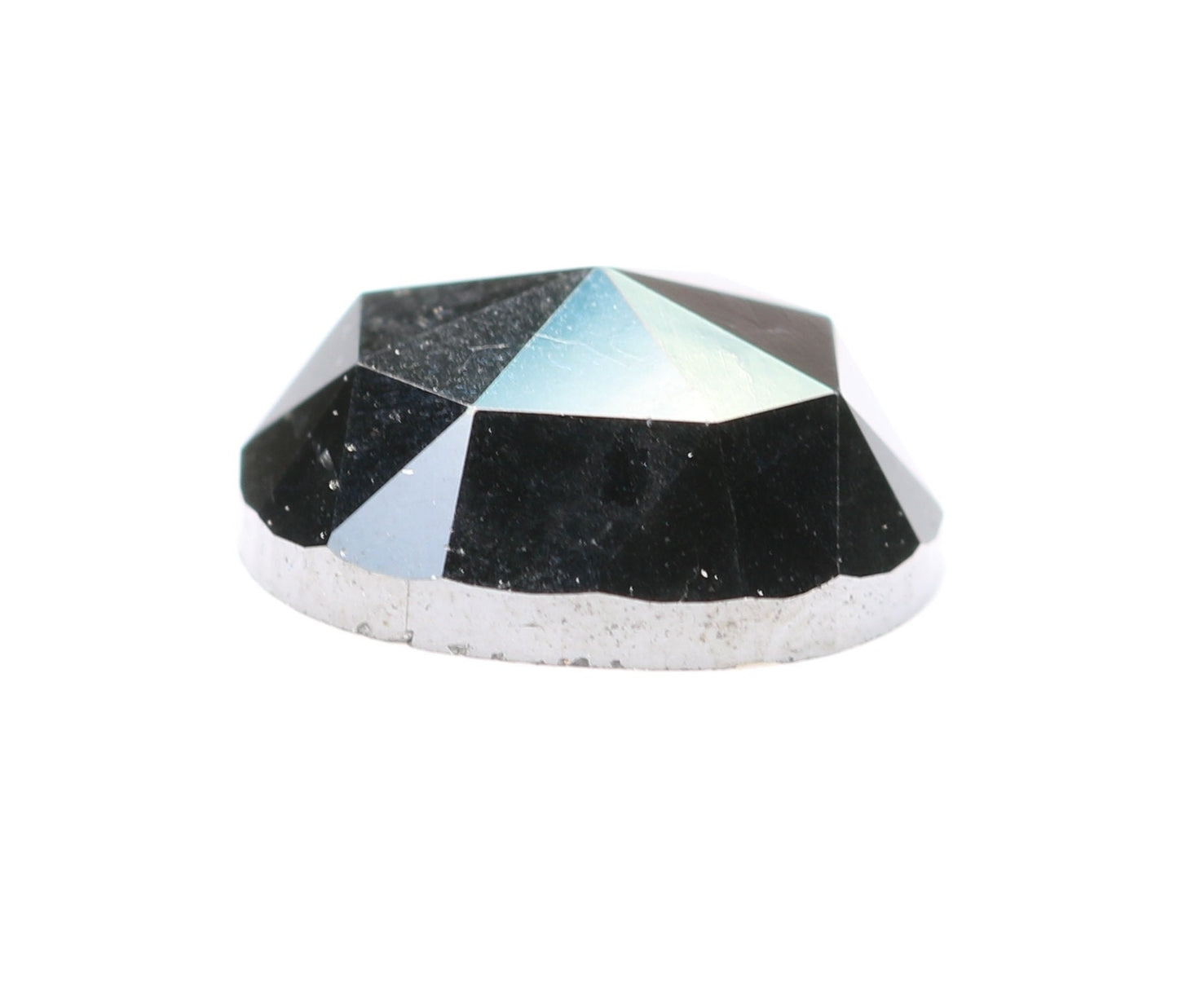 0.85 CT Black Rose Cut Oval Diamond | Lovely and Beautiful for Eternity Band | Gold Ring Diamond