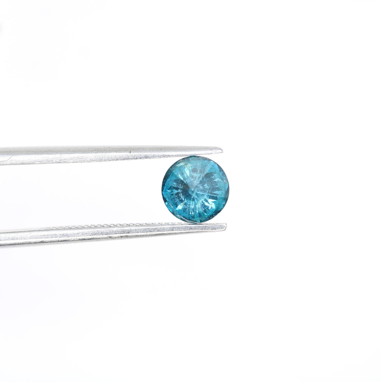 0.60 CT 5.40 MM Loose Round Shape Fancy Blue Brilliant Cut Diamond | Ideal for Proposal Rings and Gold Jewelry | High-Quality Gemstone