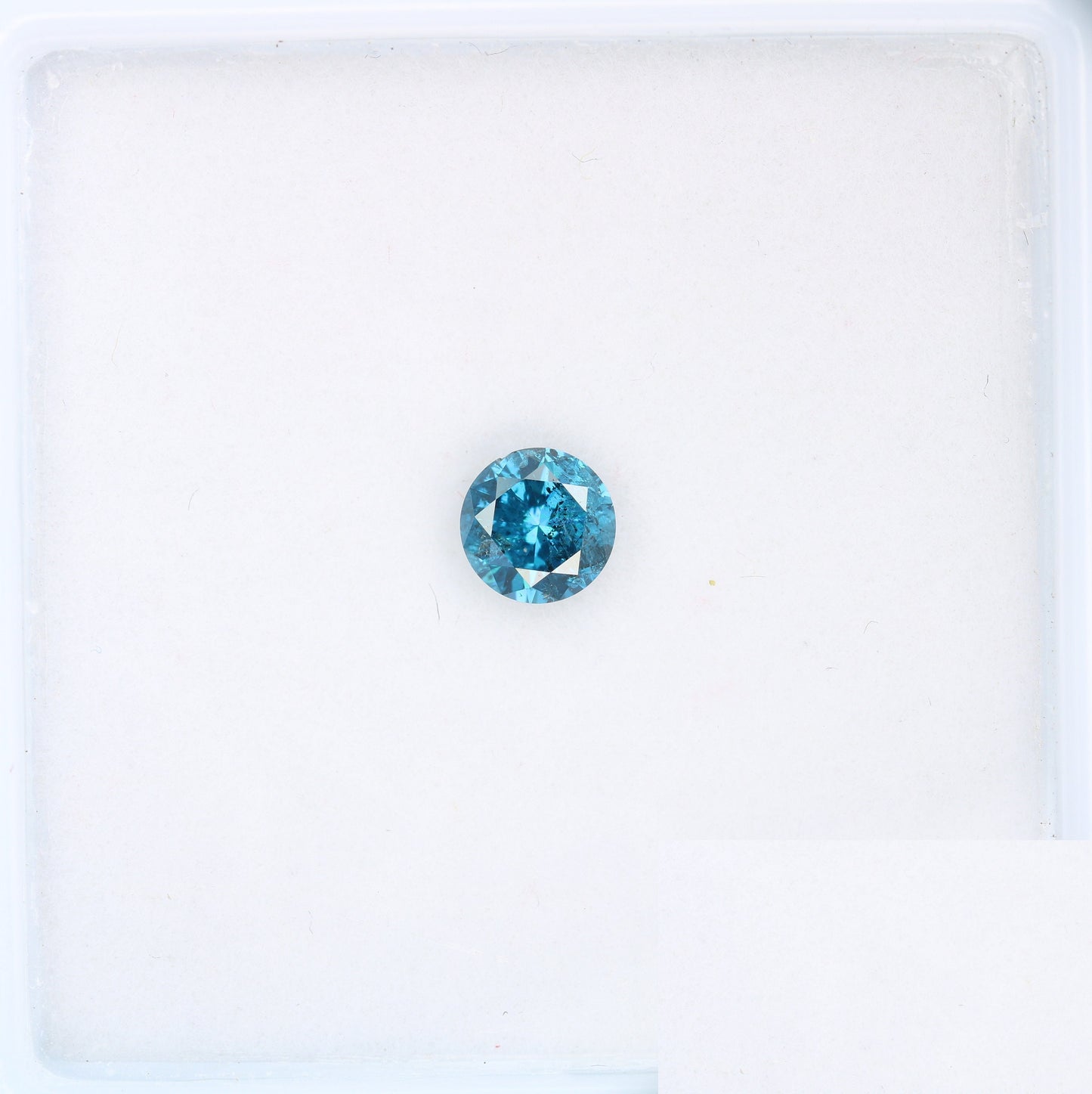 0.52 CT Brilliant Cut Loose Polished Round Blue Diamond | Ideal for Eternity Bands and Gold Rings | High-Quality Gemstone