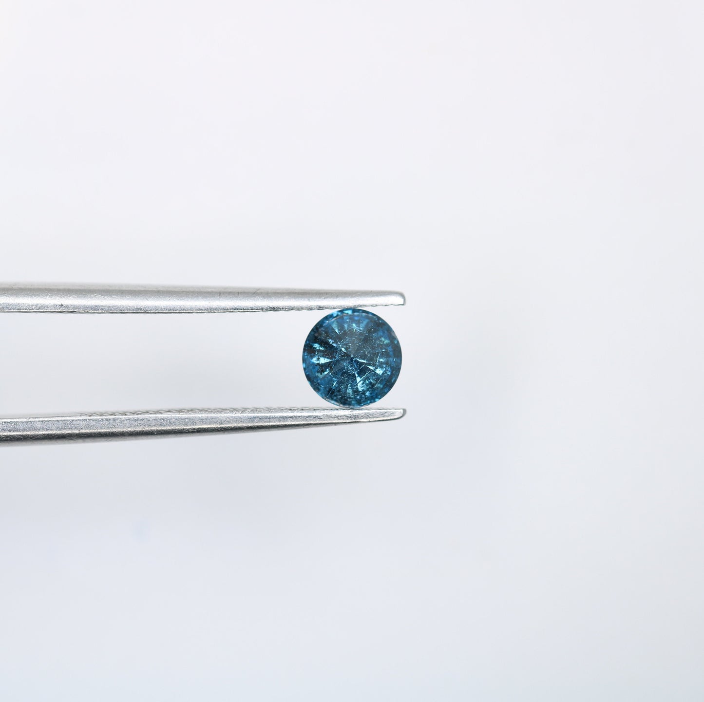 0.36 CT Natural Blue Round Brilliant Cut Polished Diamond | Ideal for Elegant Wedding Bands and Luxury Gold Jewelry | Premium Loose Gemstone
