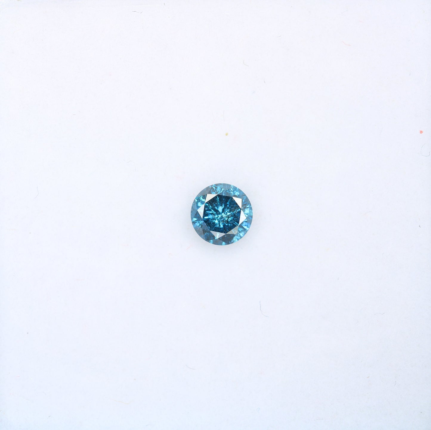 0.36 CT Natural Blue Round Brilliant Cut Polished Diamond | Ideal for Elegant Wedding Bands and Luxury Gold Jewelry | Premium Loose Gemstone